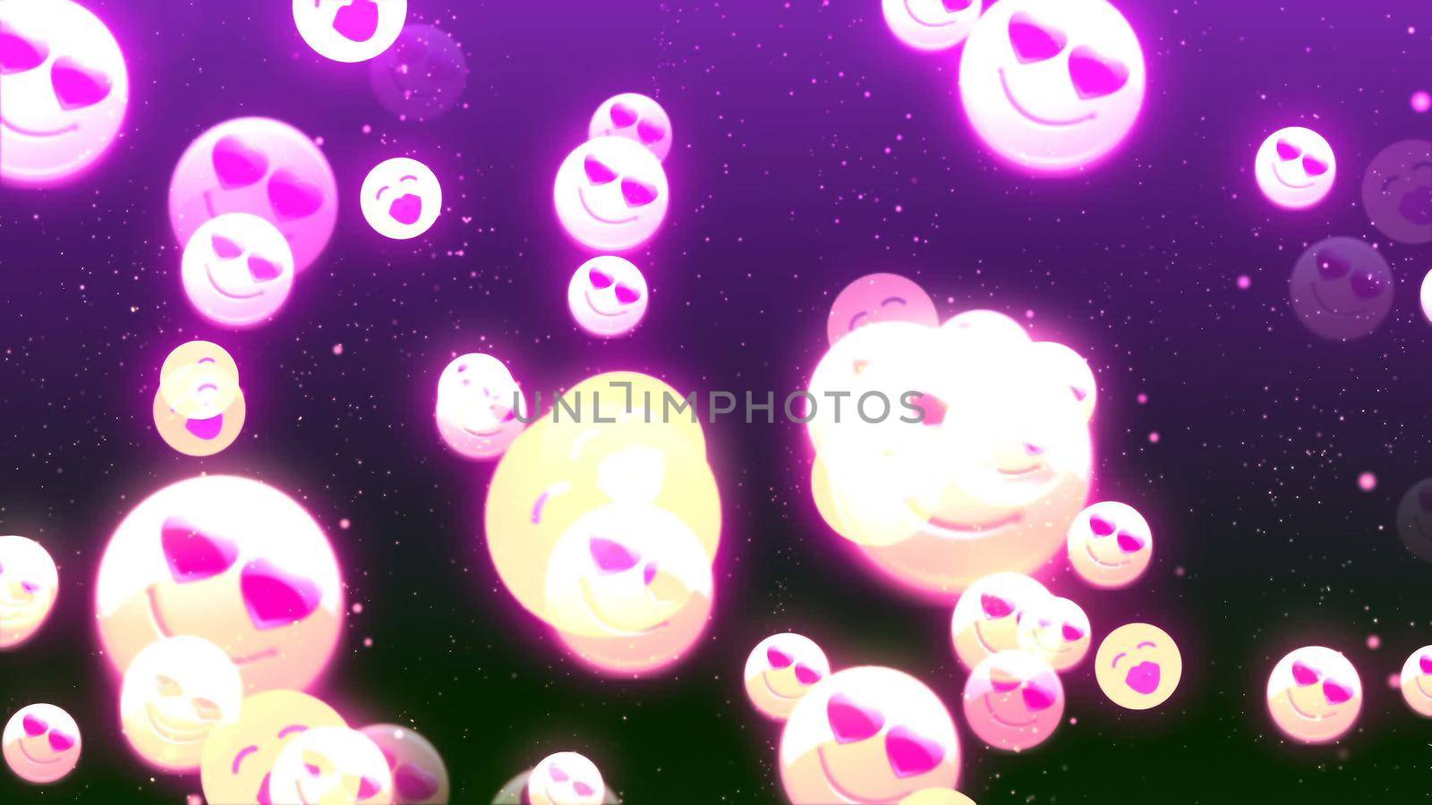 Abstract Background with nice loving smiles