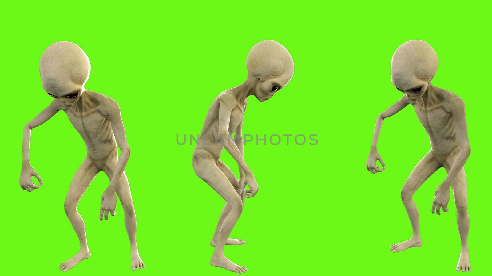 Alien counts up to three. 3D rendering by designprojects