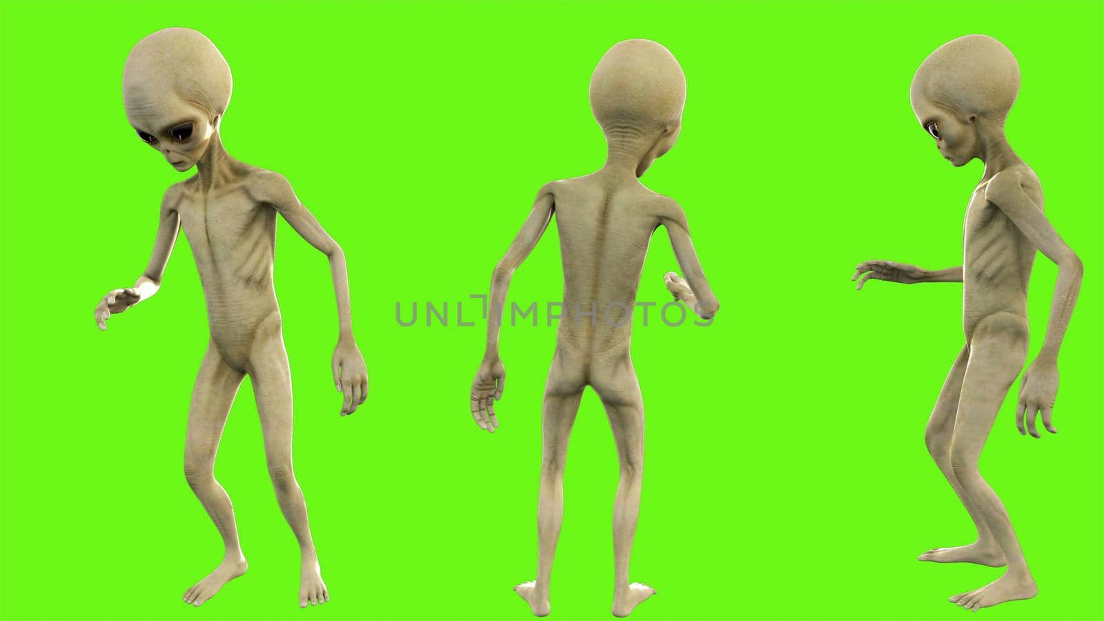 Alien telling a secret.. 3D rendering by designprojects