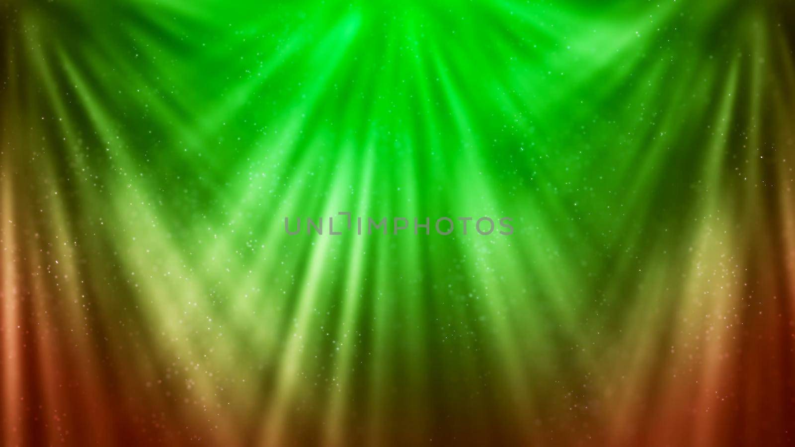 Abstract Background with nice green rays