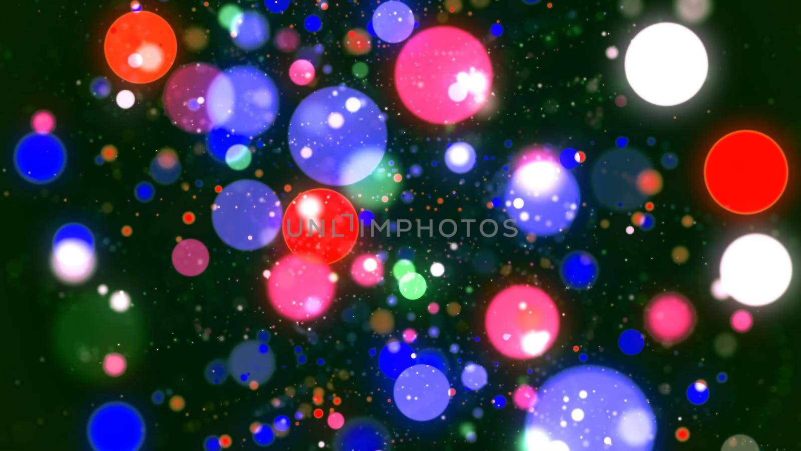 Background with nice colorful bokeh 3D rendering by designprojects