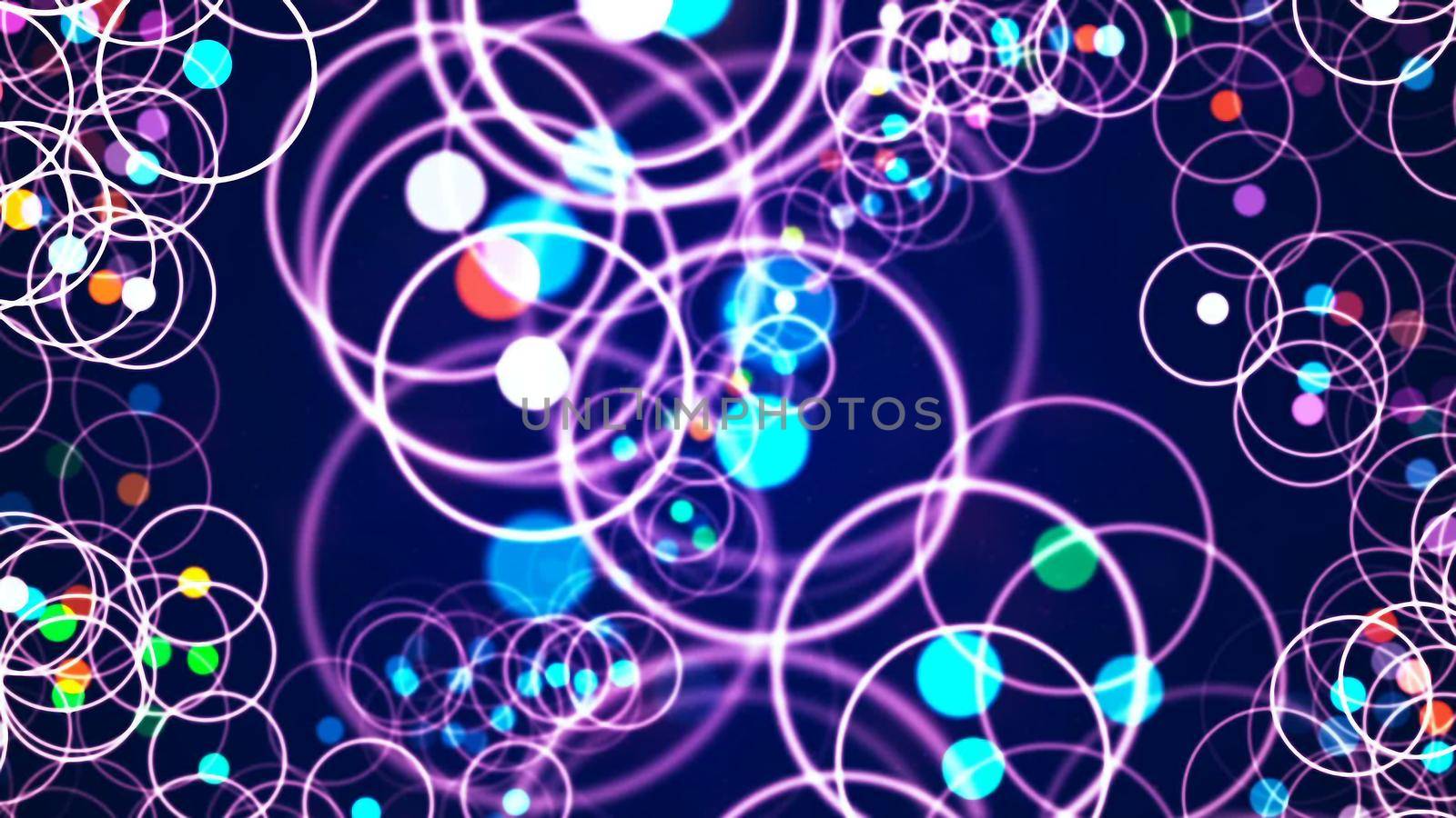 Background with nice abstract bubbles 3D rendering by designprojects