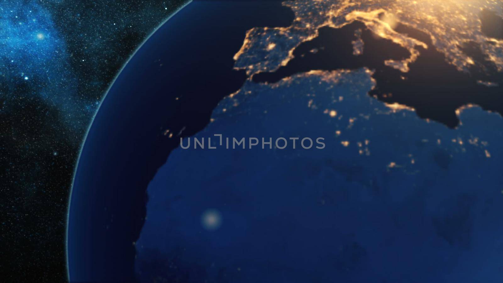 Realistic Planet Earth from space. Abstract Background