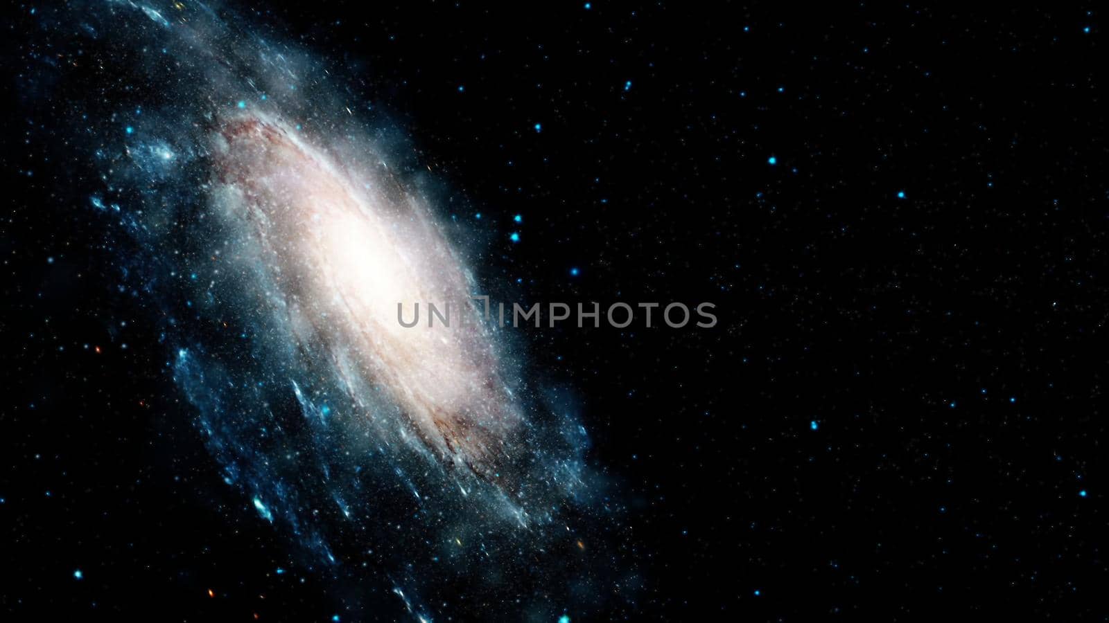 Flight near a rotating spiral galaxy. Abstract Background.