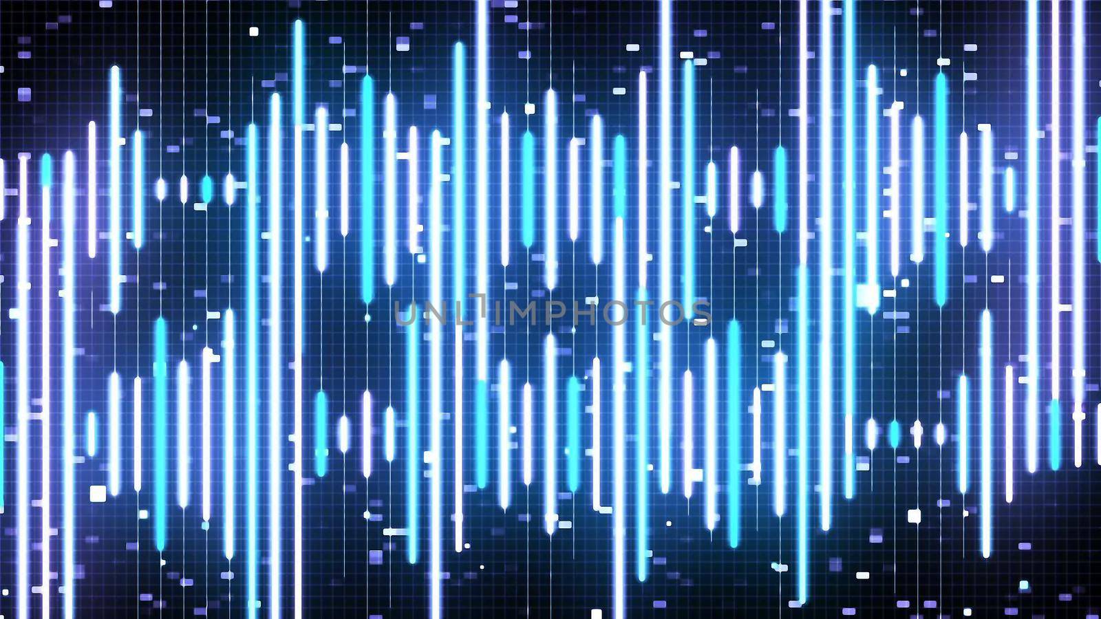 abstract Audio neon equalizer background.