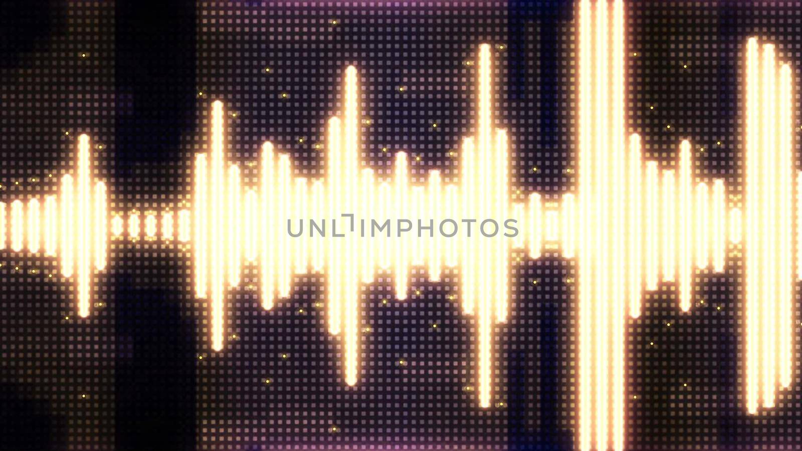 Audio equalizer background. 3D rendering by designprojects