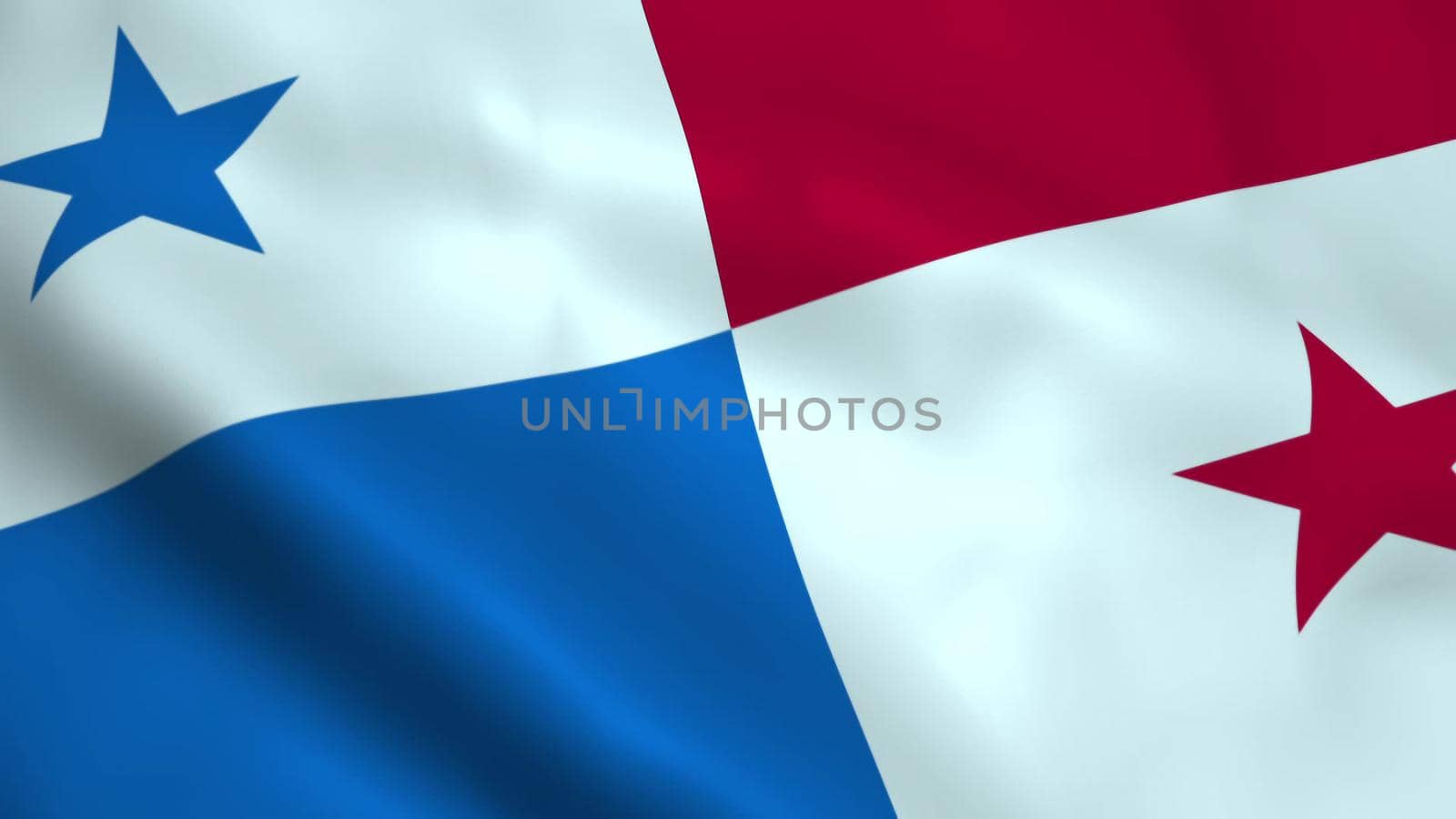 Realistic Panama flag 3D rendering by designprojects