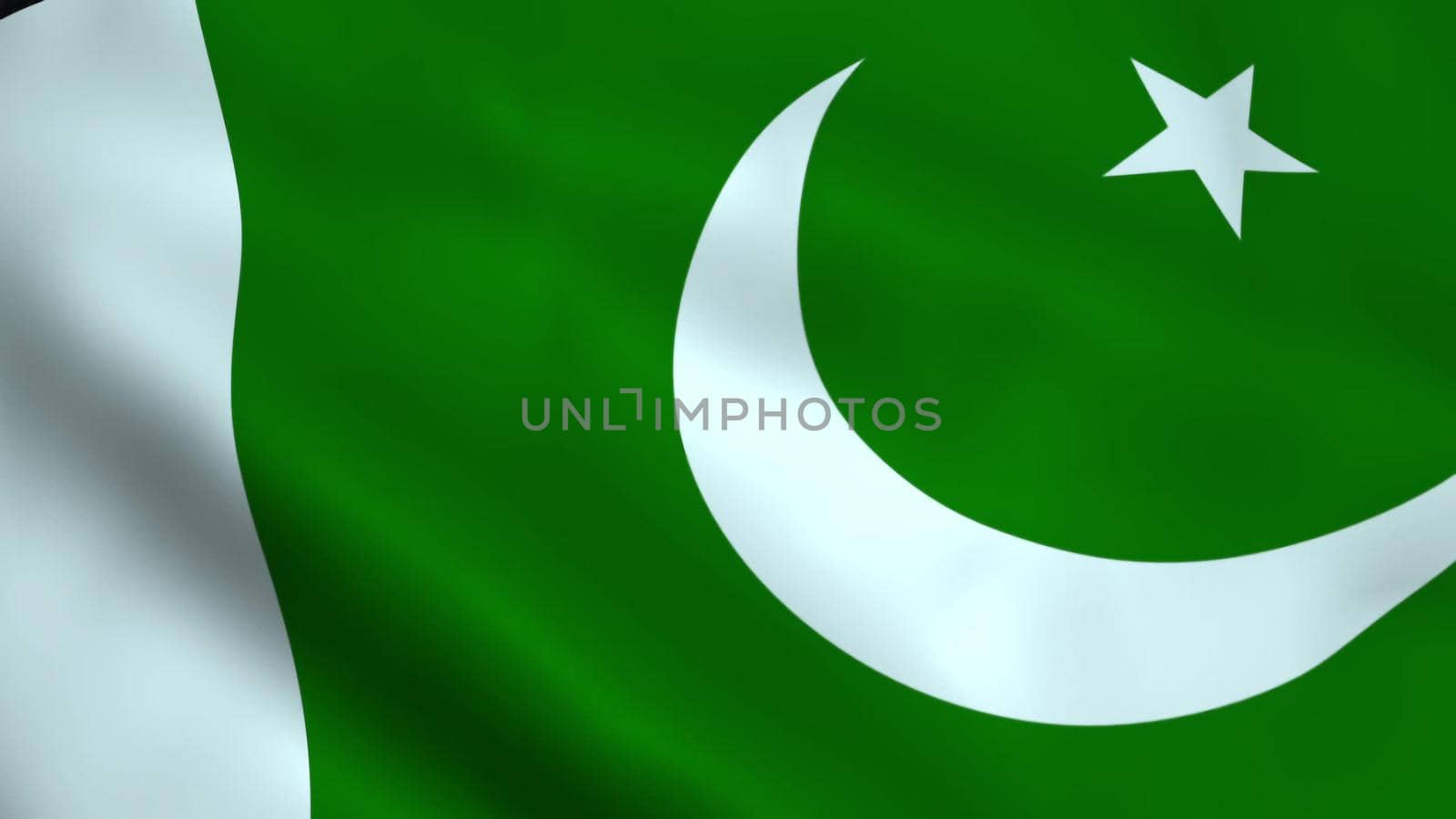 Realistic Pakistan flag 3D rendering by designprojects