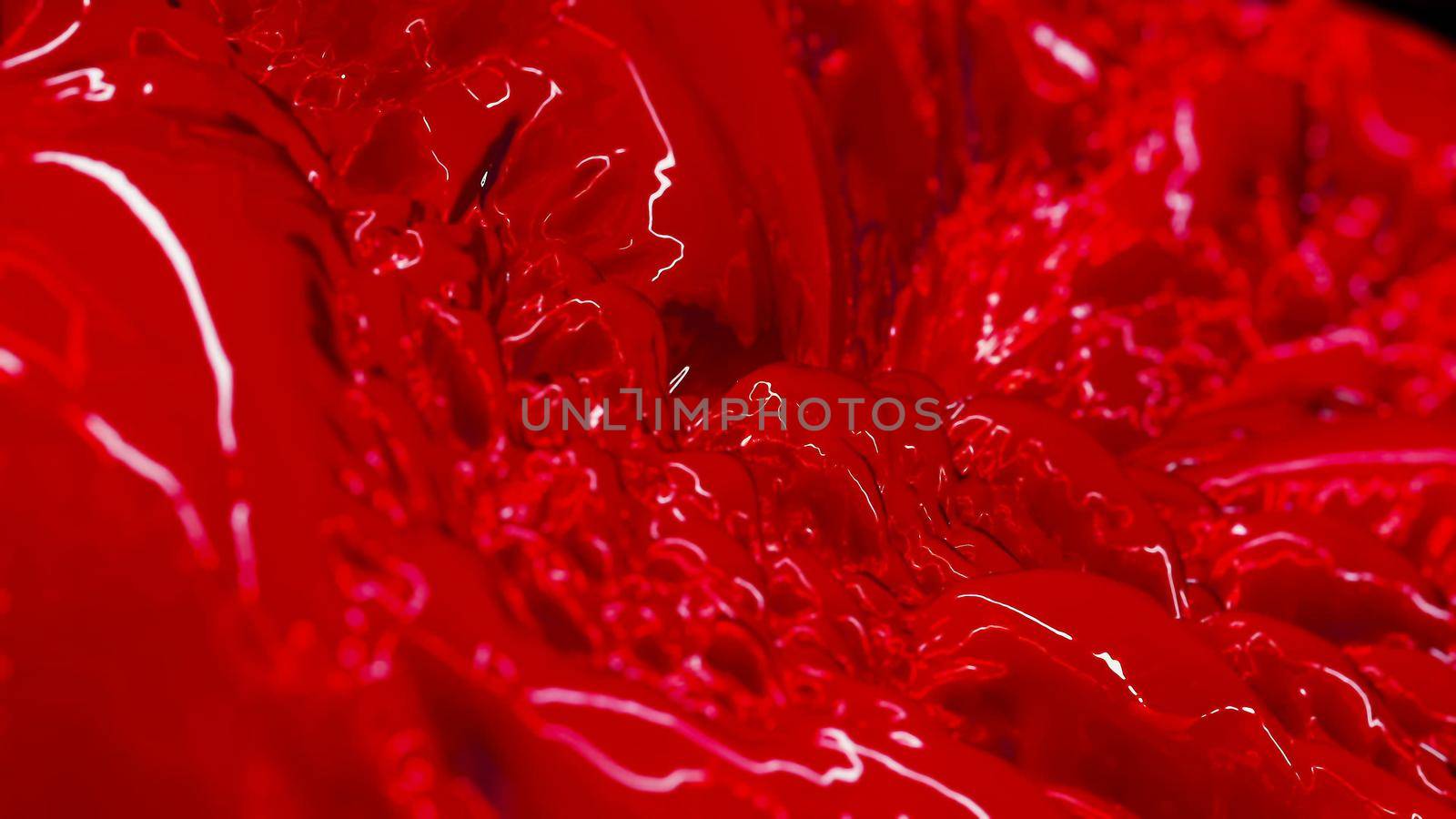 abstract background with blood flows apart 3D rendering by designprojects