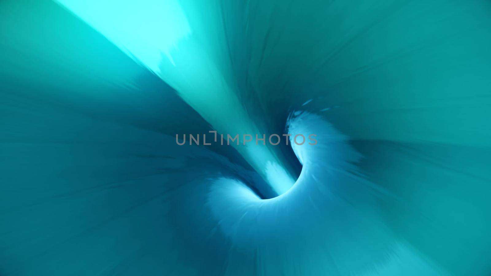 background with flight in sci-fi tunnel with fantastic lights. 3D rendering by designprojects