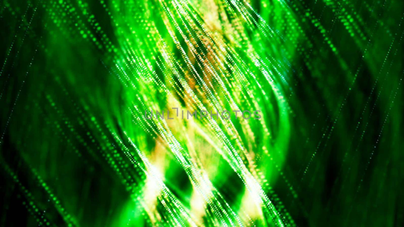 Background with nice abstract green spiral 3D rendering by designprojects