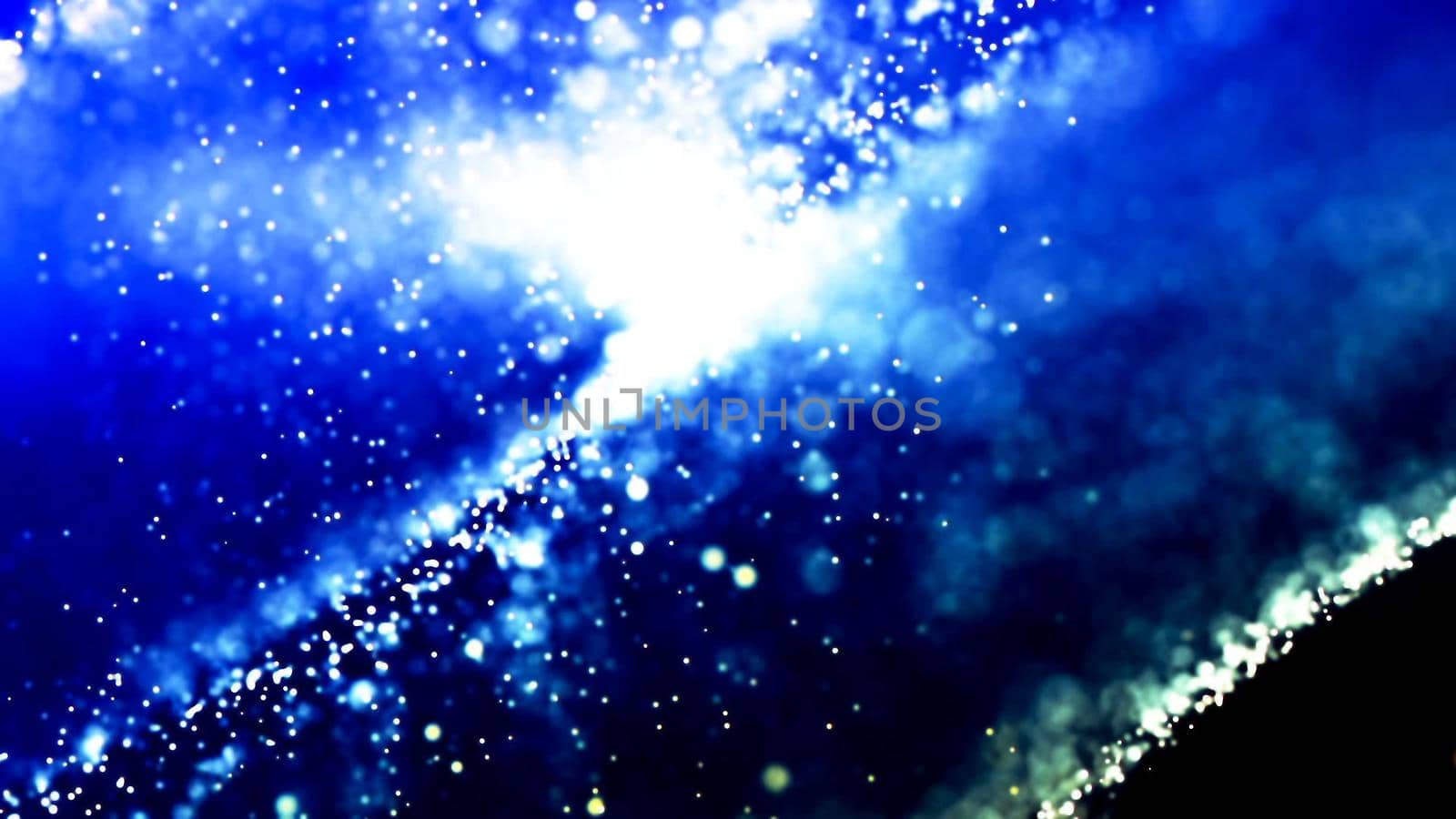 Background with nice blue abstract 3D rendering by designprojects