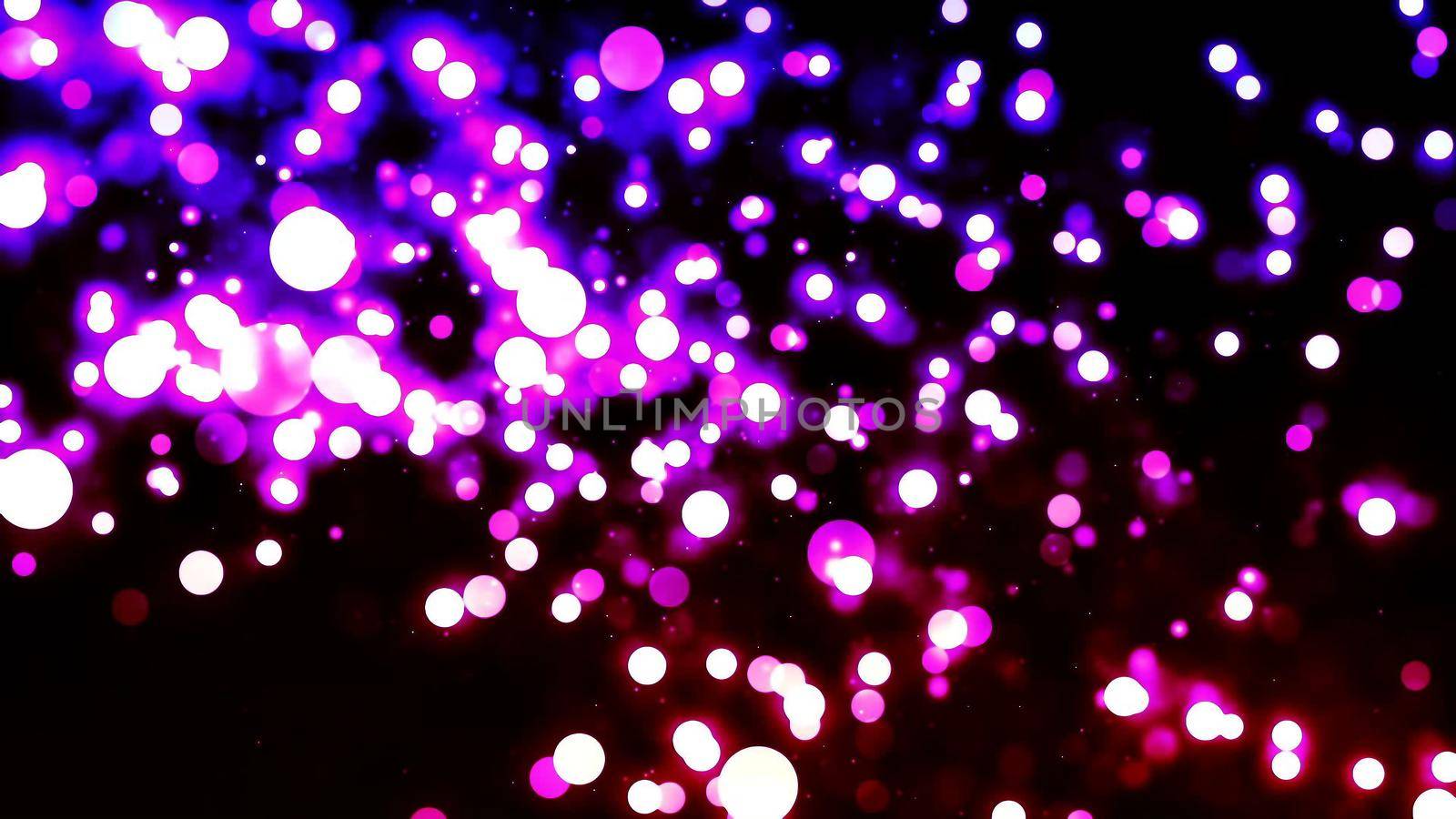 Background with nice purple glowing bokeh 3D rendering by designprojects