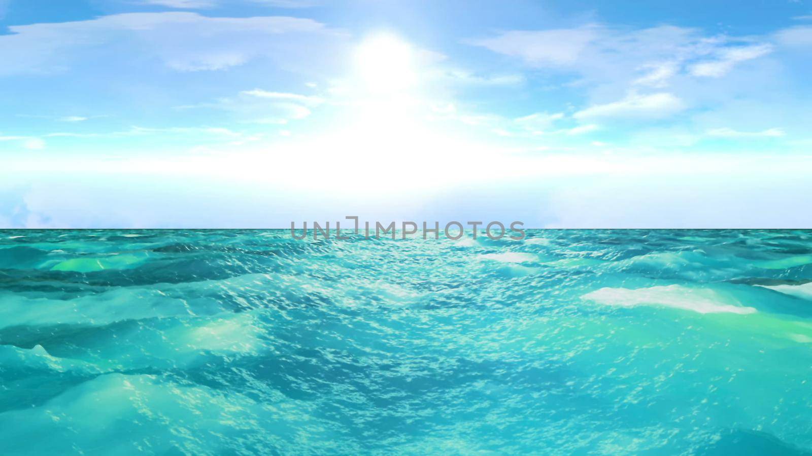 Realistic Sea, Abstract Background 3D rendering by designprojects