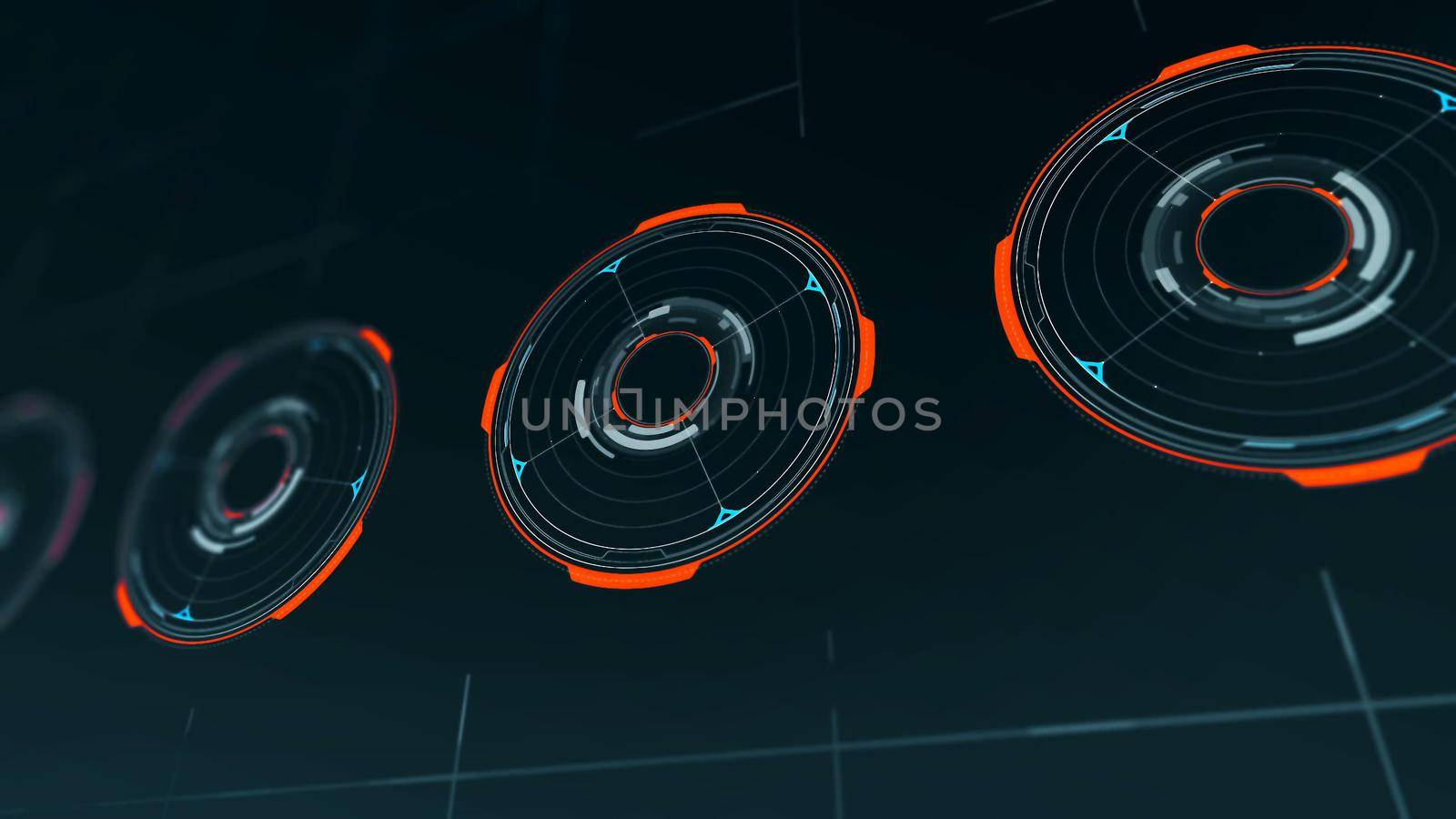 HUD High Tech Display Scanner 3D rendering by designprojects