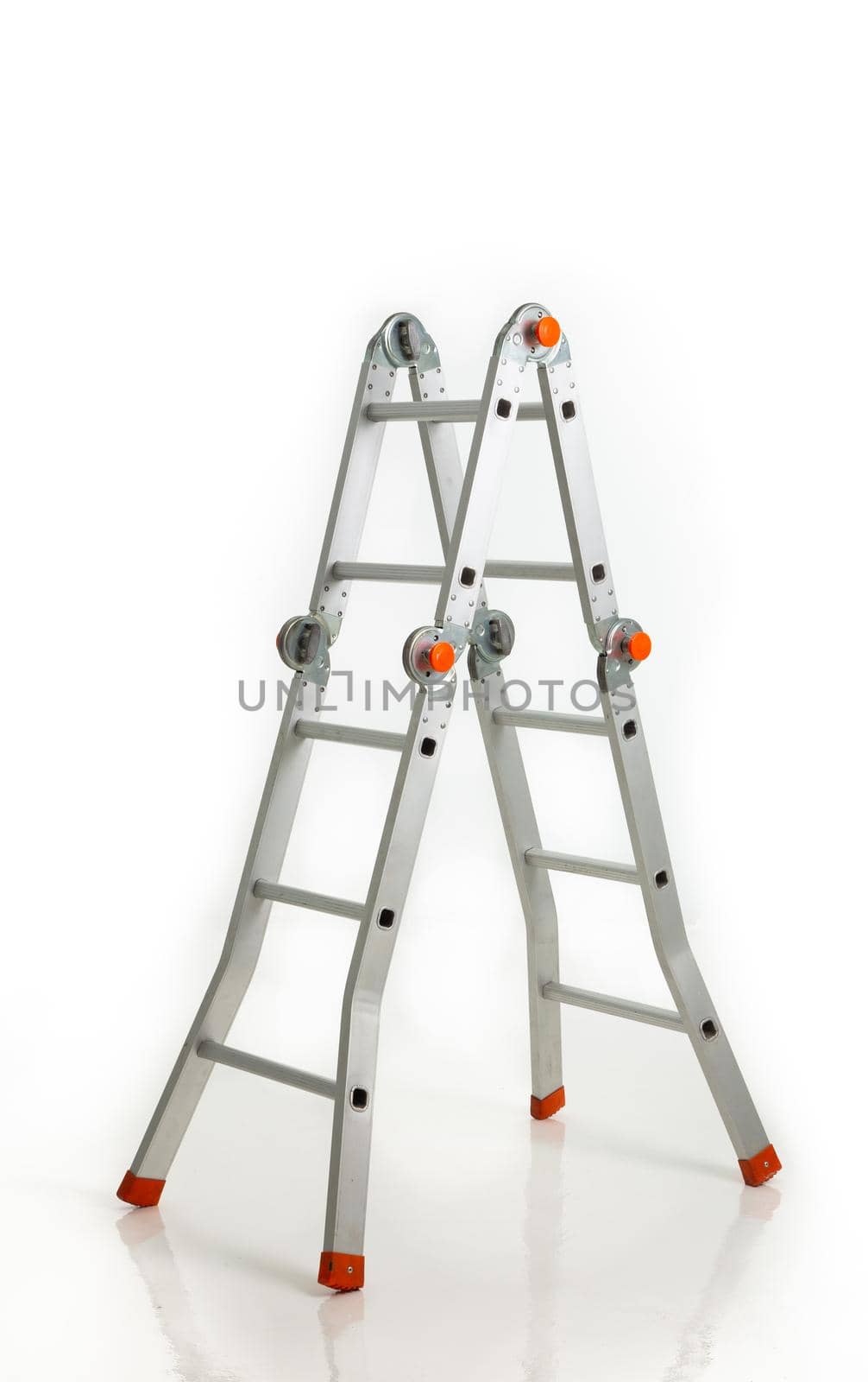 Construction ladder on white background by tehcheesiong