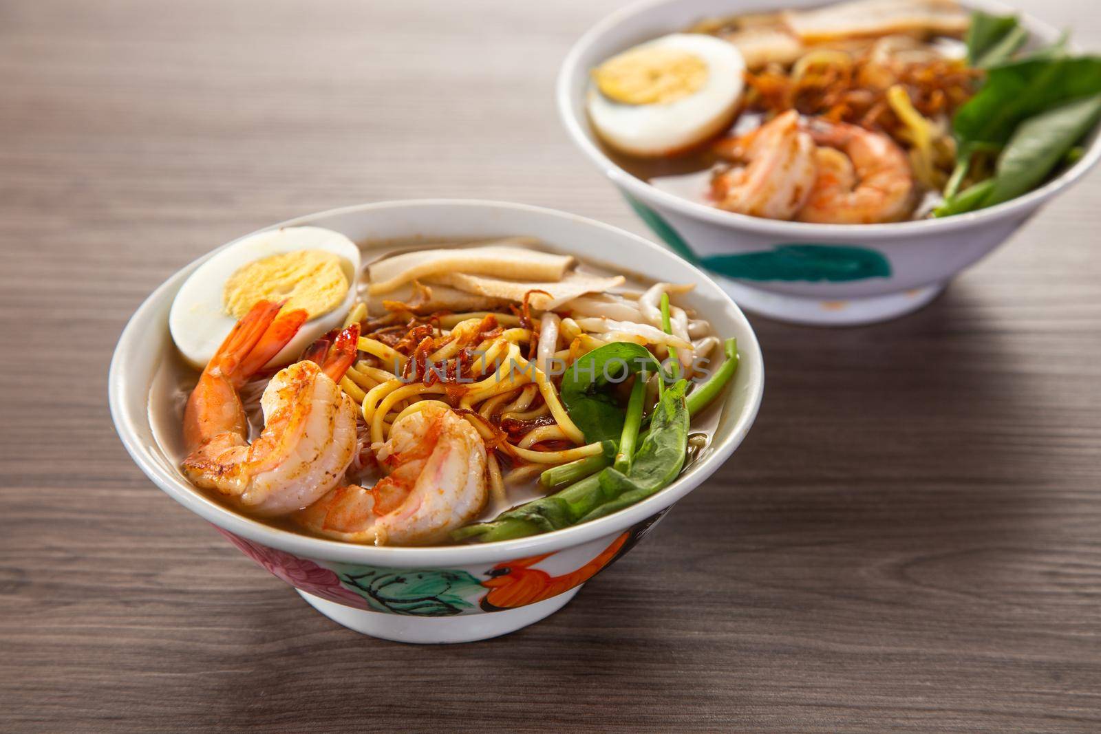 Spicy Prawn Noodle. A delicacy made popular by the Chinese in Malaysia and Singapore by tehcheesiong