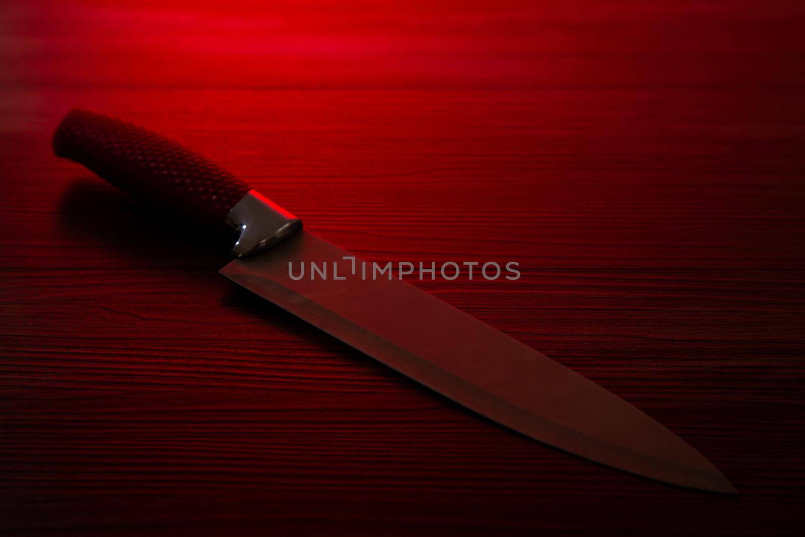 Crime scene investigation - deadly weapon on the floor