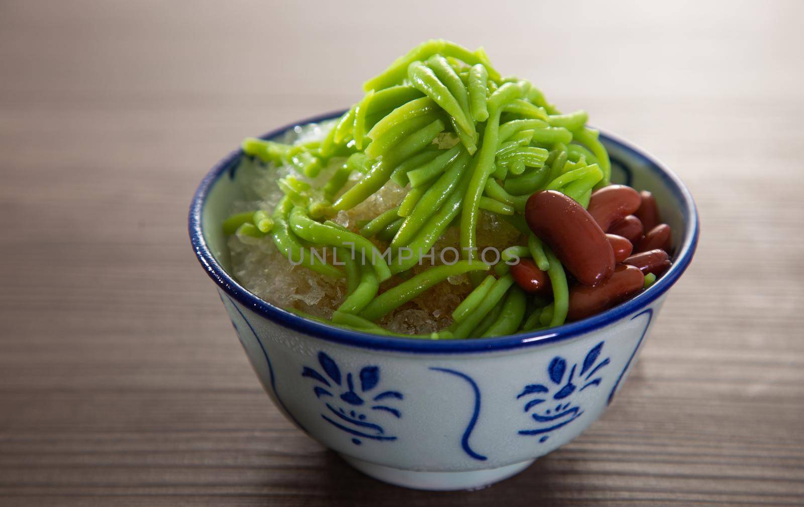 Malaysian desserts called Cendol .Cendol is made from crushed ice cubes and a variety of sweets and fruits.