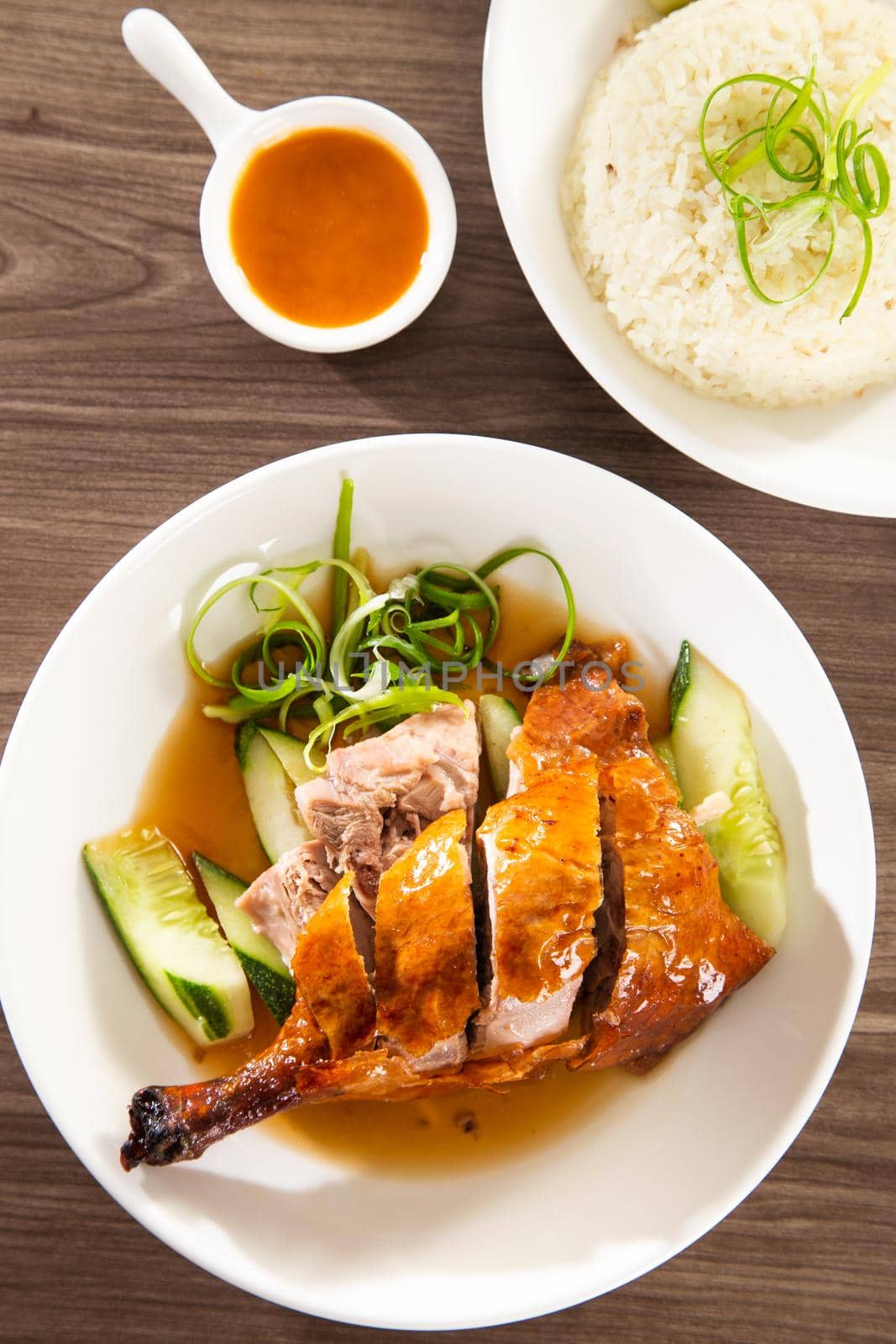 roast duck rice, popular of hawker food by tehcheesiong