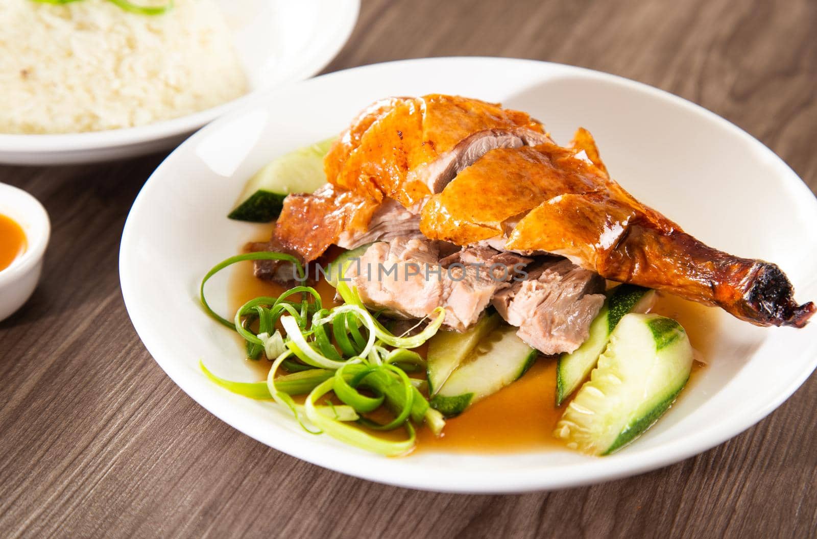 roast duck rice, popular of hawker food in Malaysia