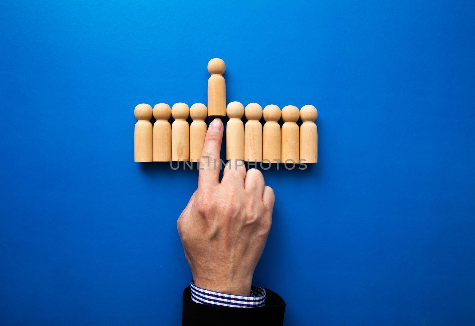 Best candidate among figures of hired people. Best employer resource.