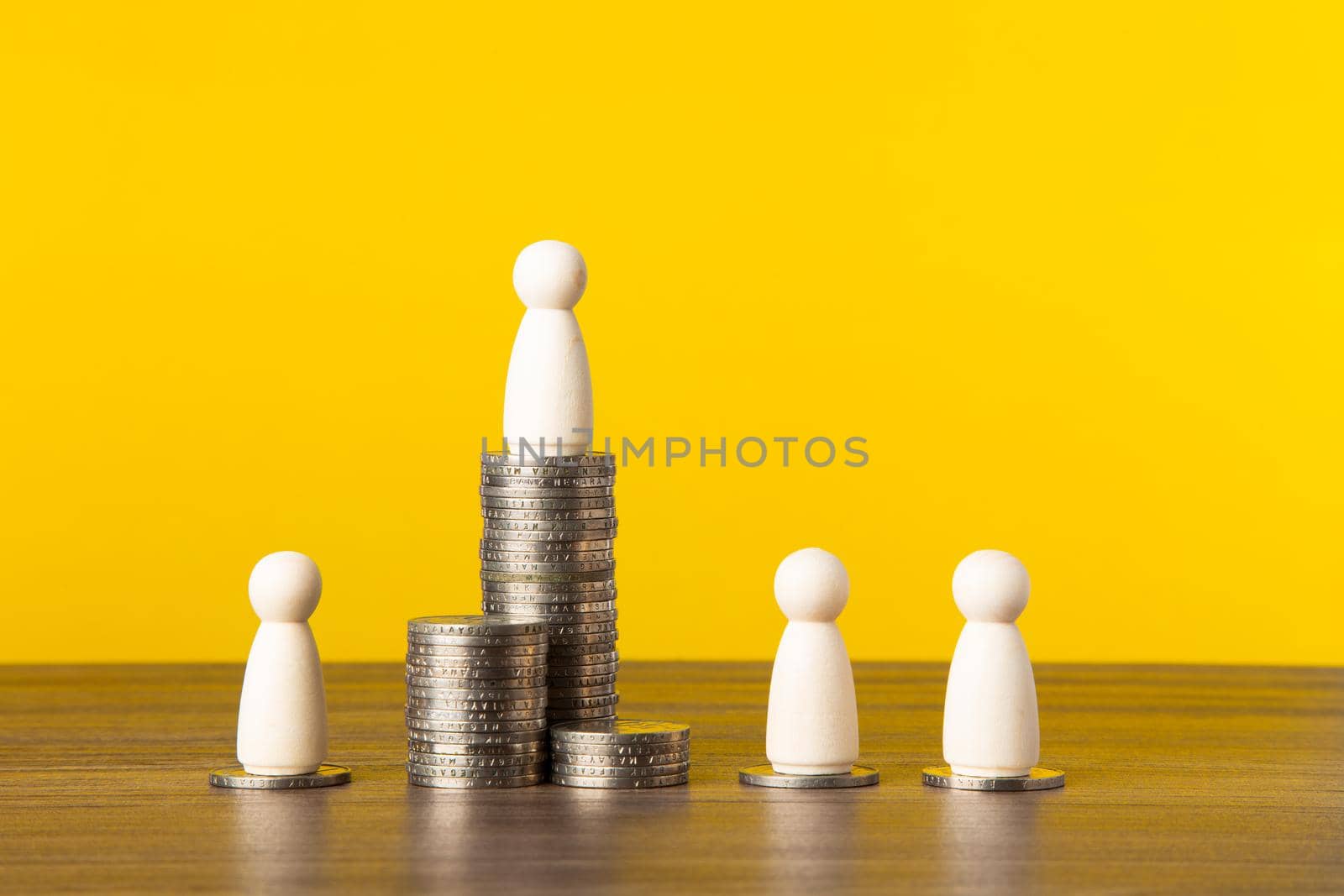Successful and executive employee with a large salary. A young manager and the beginning of a successful career. Great income and wealth.