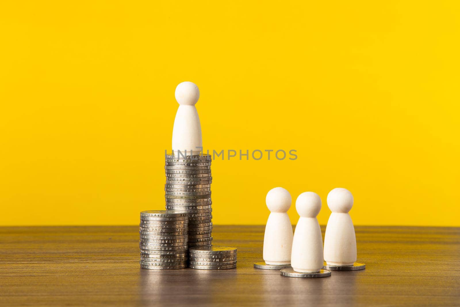 Successful and executive employee with a large salary. A young manager and the beginning of a successful career. Great income and wealth.