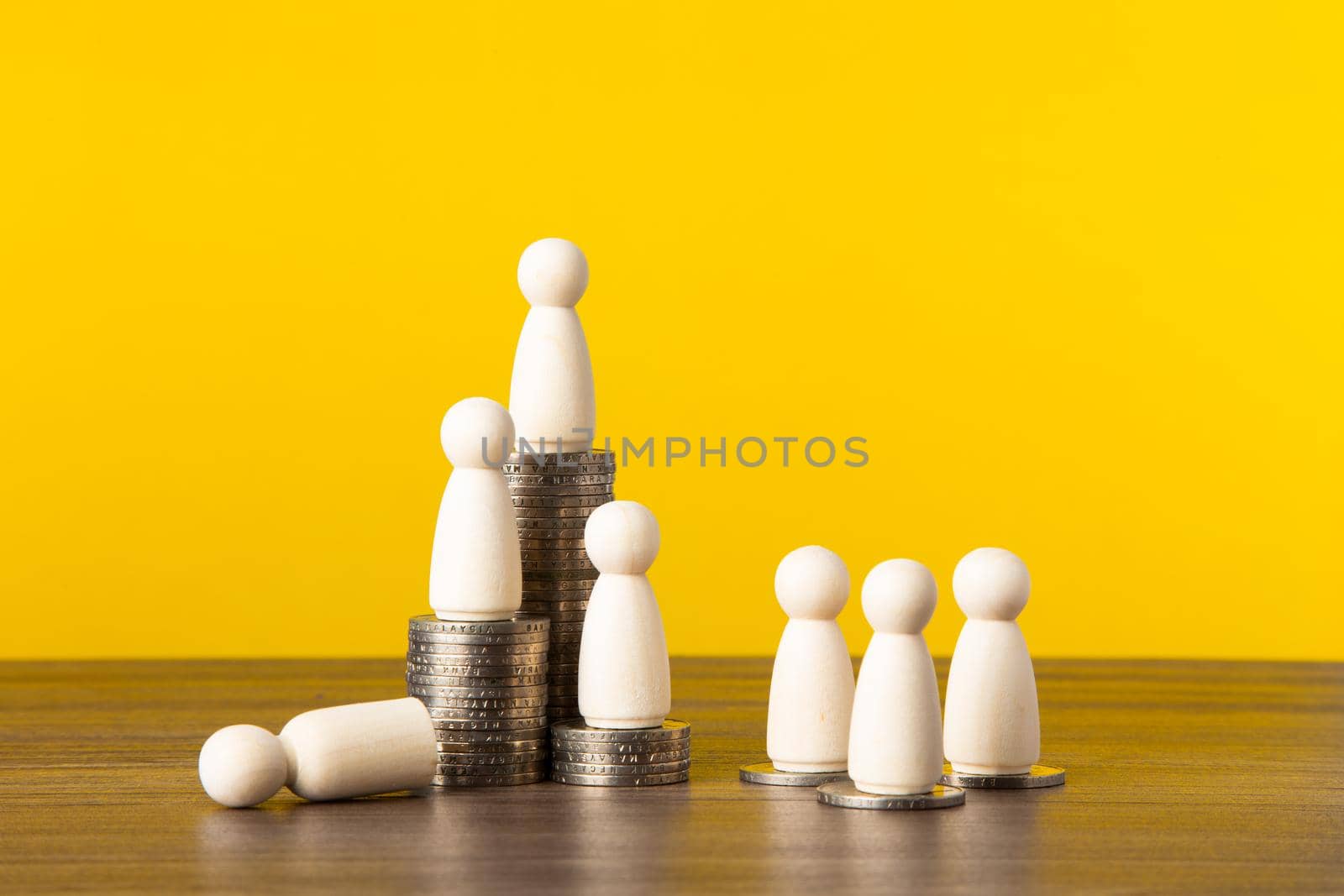 Successful and executive employee with a large salary. A young manager and the beginning of a successful career. Great income and wealth.