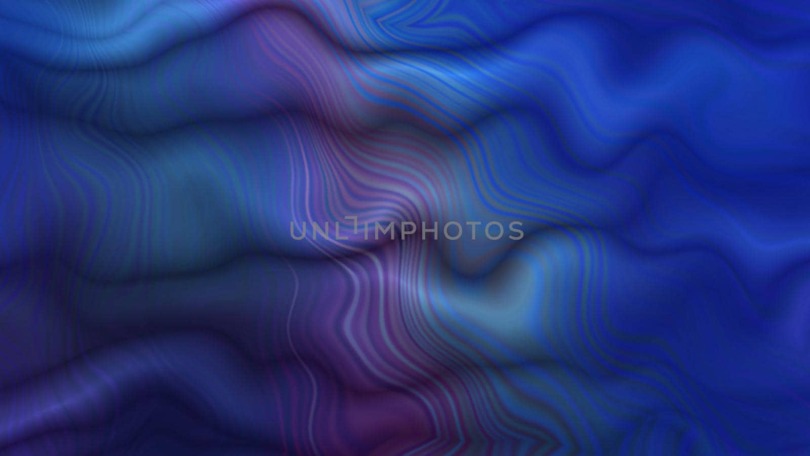Abstract textured blue background with three-dimensional waves. 3d image, 3d rendering