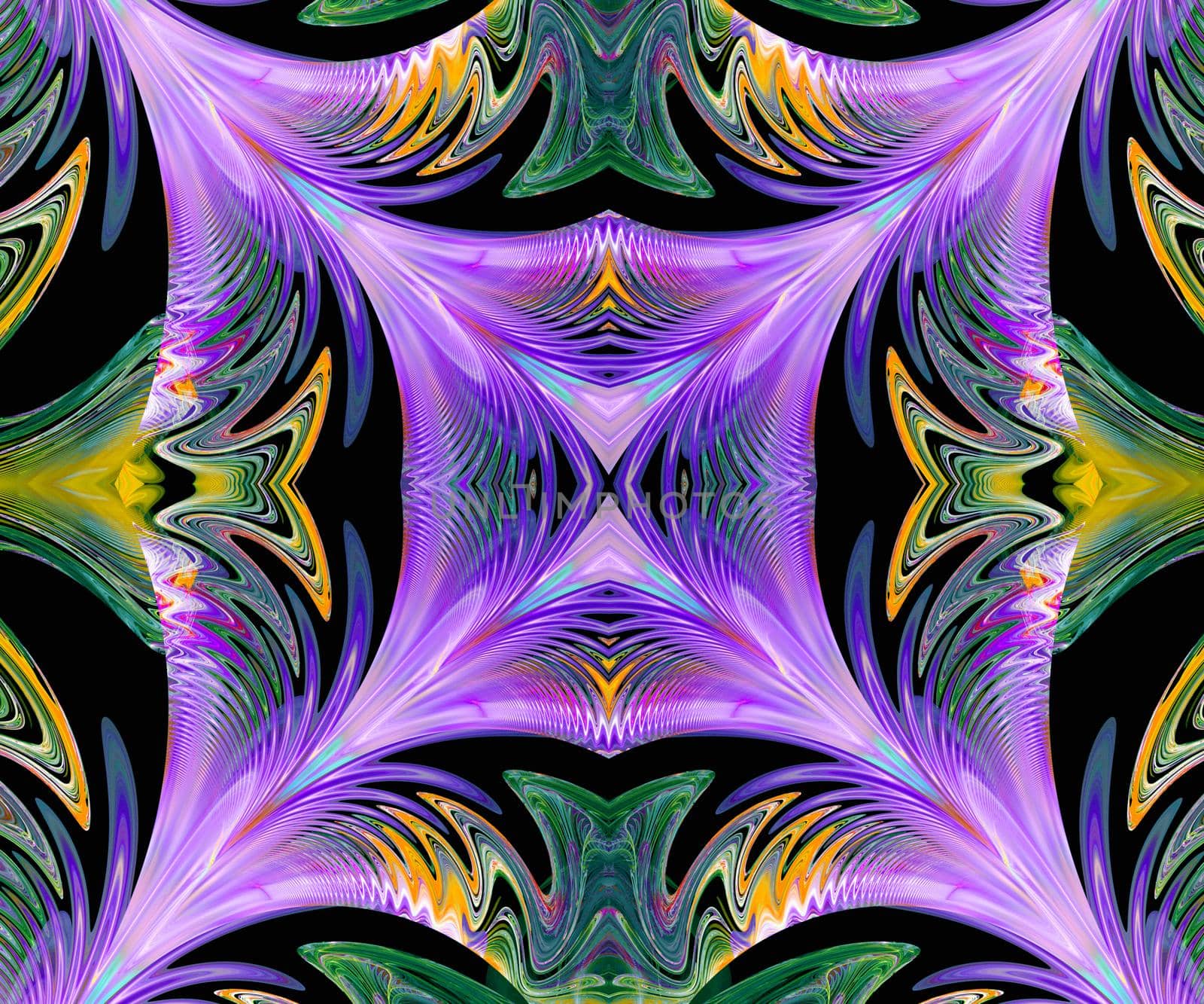 Computer generated colorful fractal artwork for creative art,design and entertainment