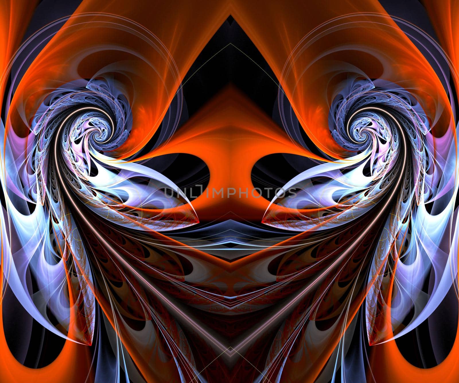 Computer generated colorful fractal artwork for creative art,design and entertainment