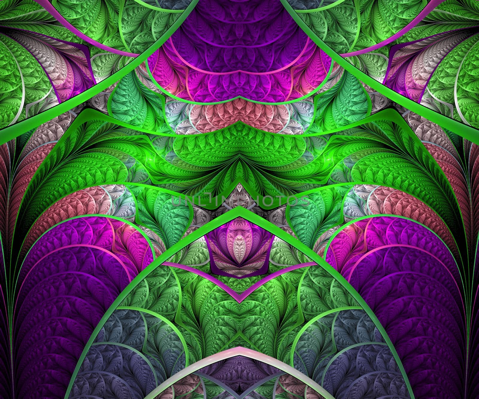 Computer generated colorful fractal artwork for creative art,design and entertainment