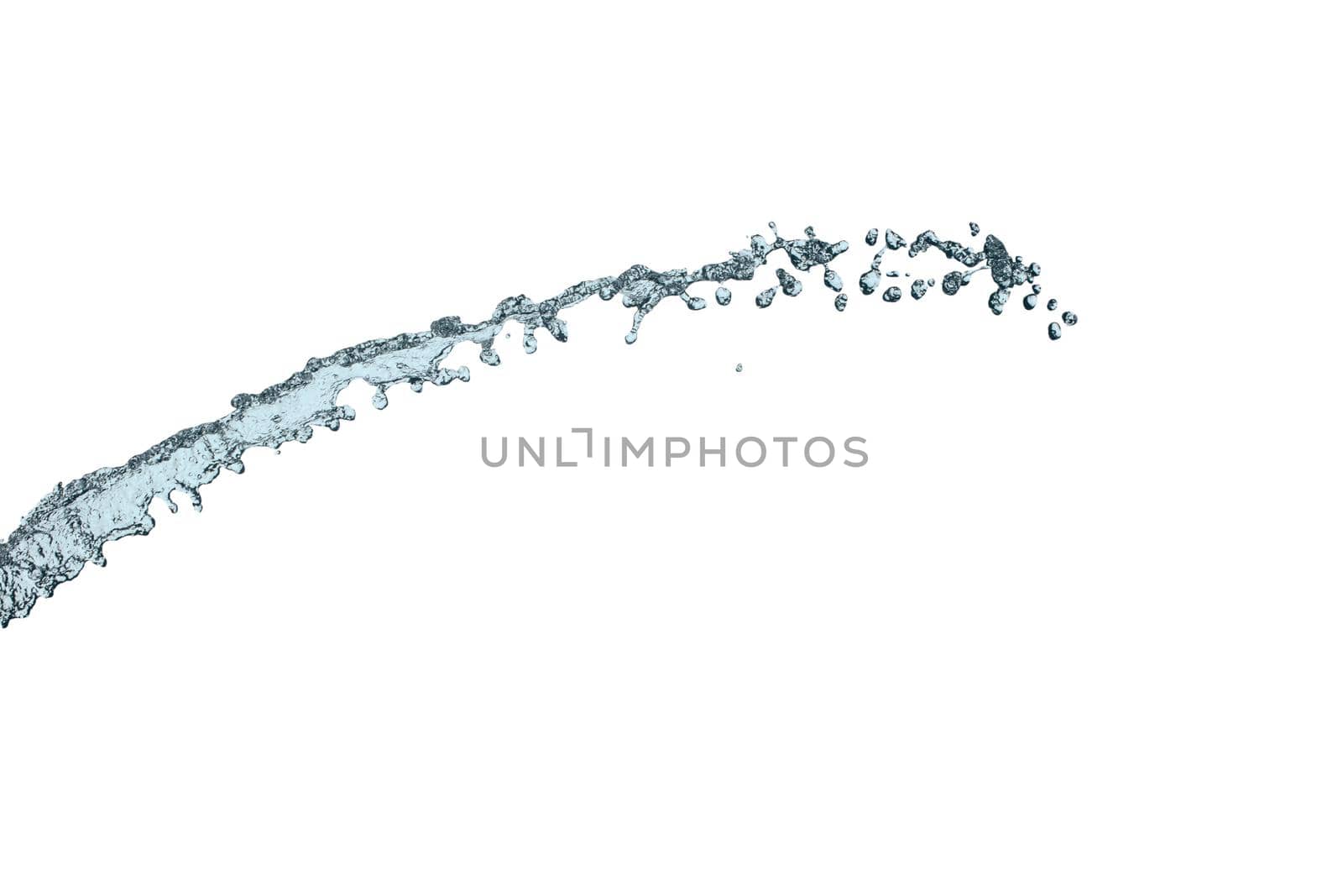 Water splash isolated on white with clipping path