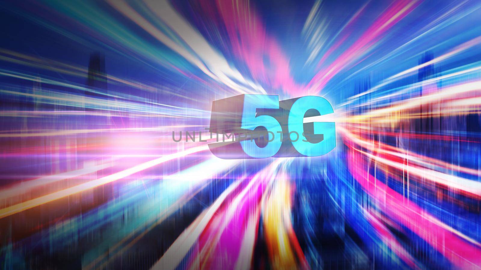 5G Advanced technology background by Wasant