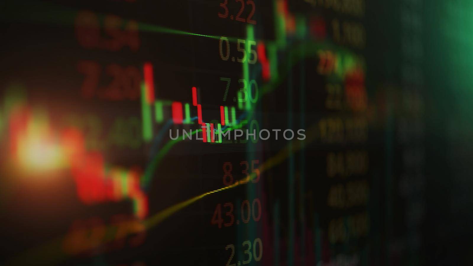 Stock market or forex trading graph in graphic concept, Abstract finance background