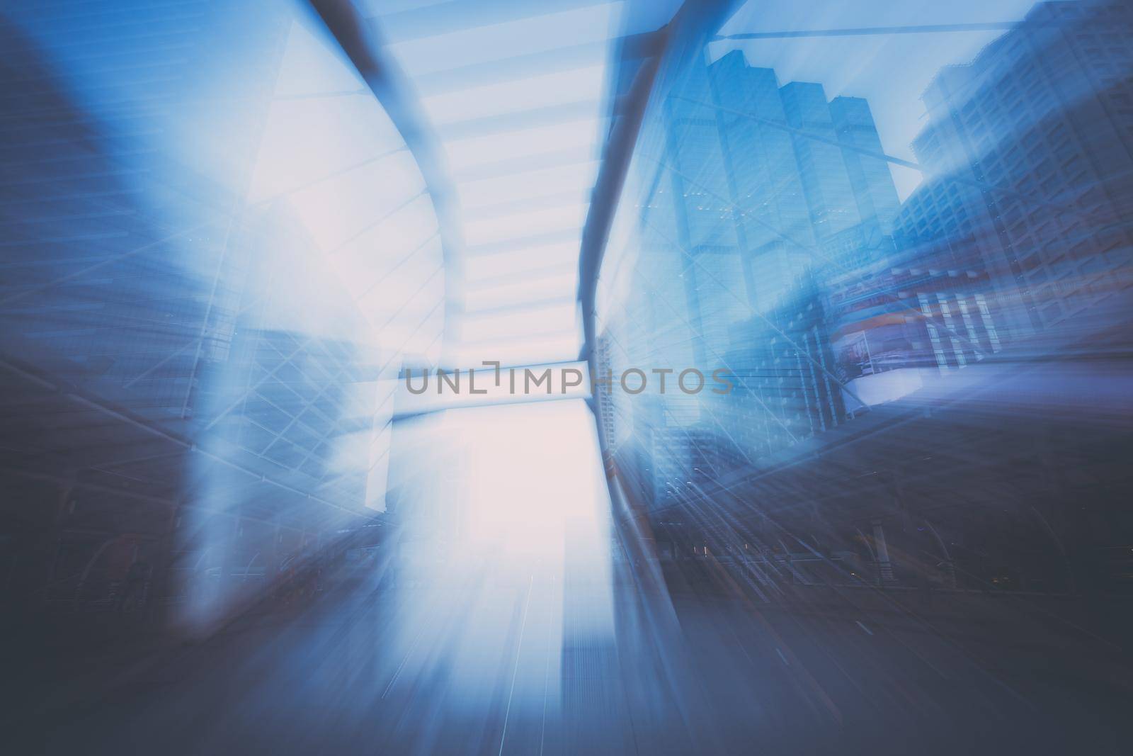 Abstract background blur motion city buildings