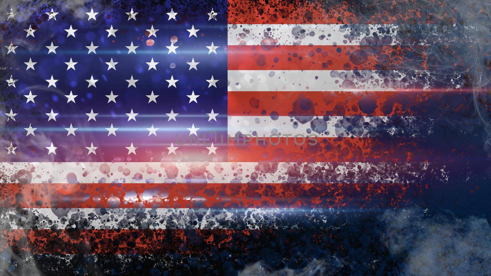 American flag grunge colors abstract background,  labor day and elections