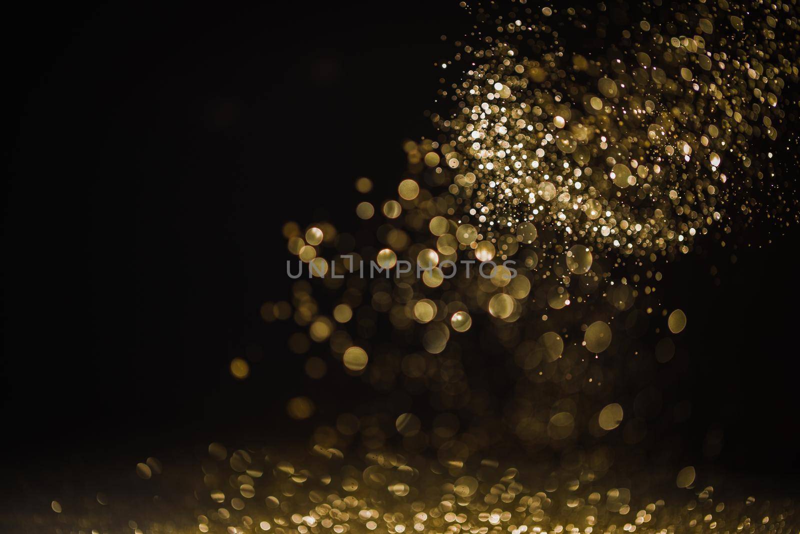 Bokeh abstract background from diamond dust