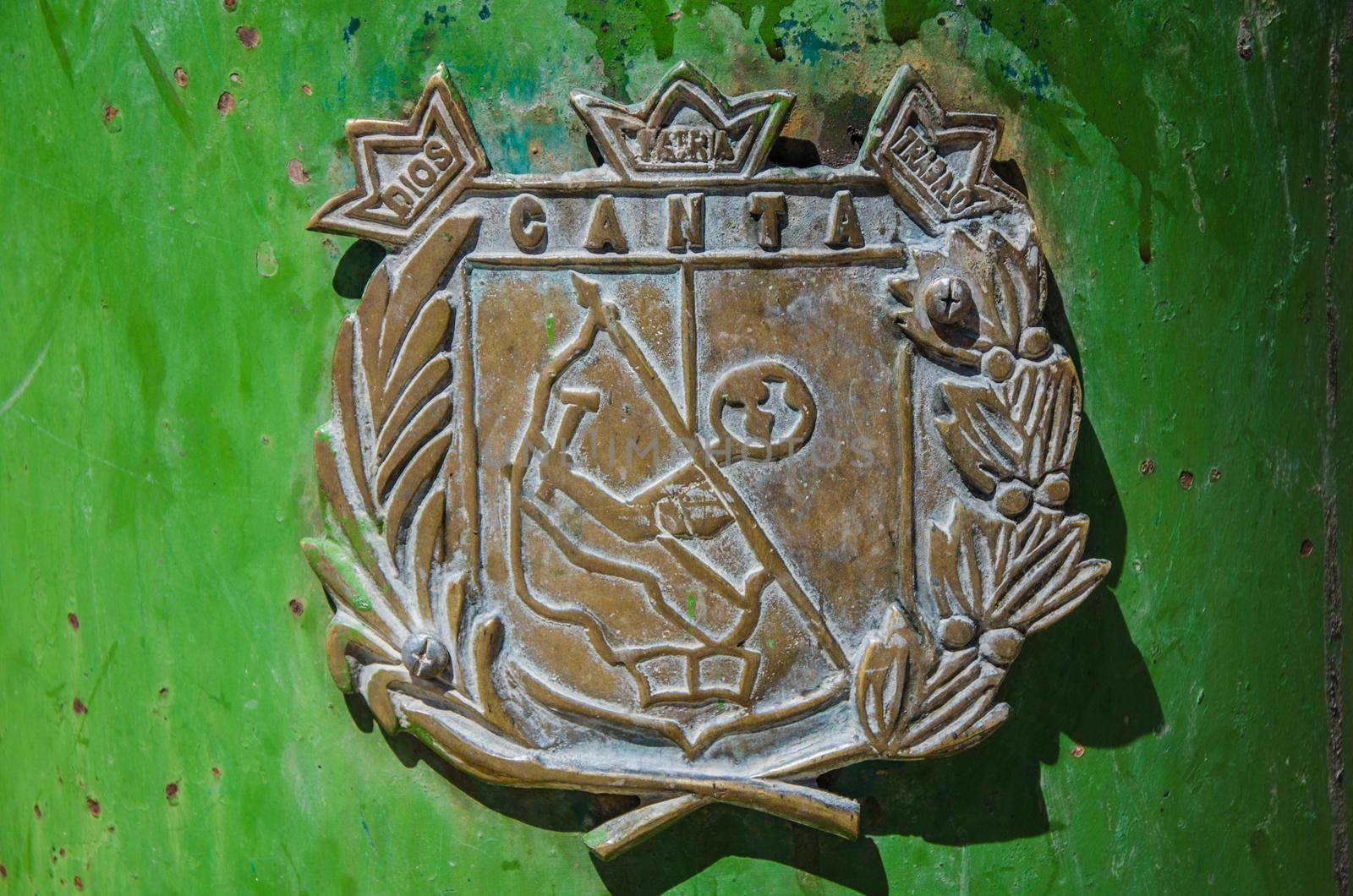 Official coat of arms of the city of Canta north of Lima - Peru
