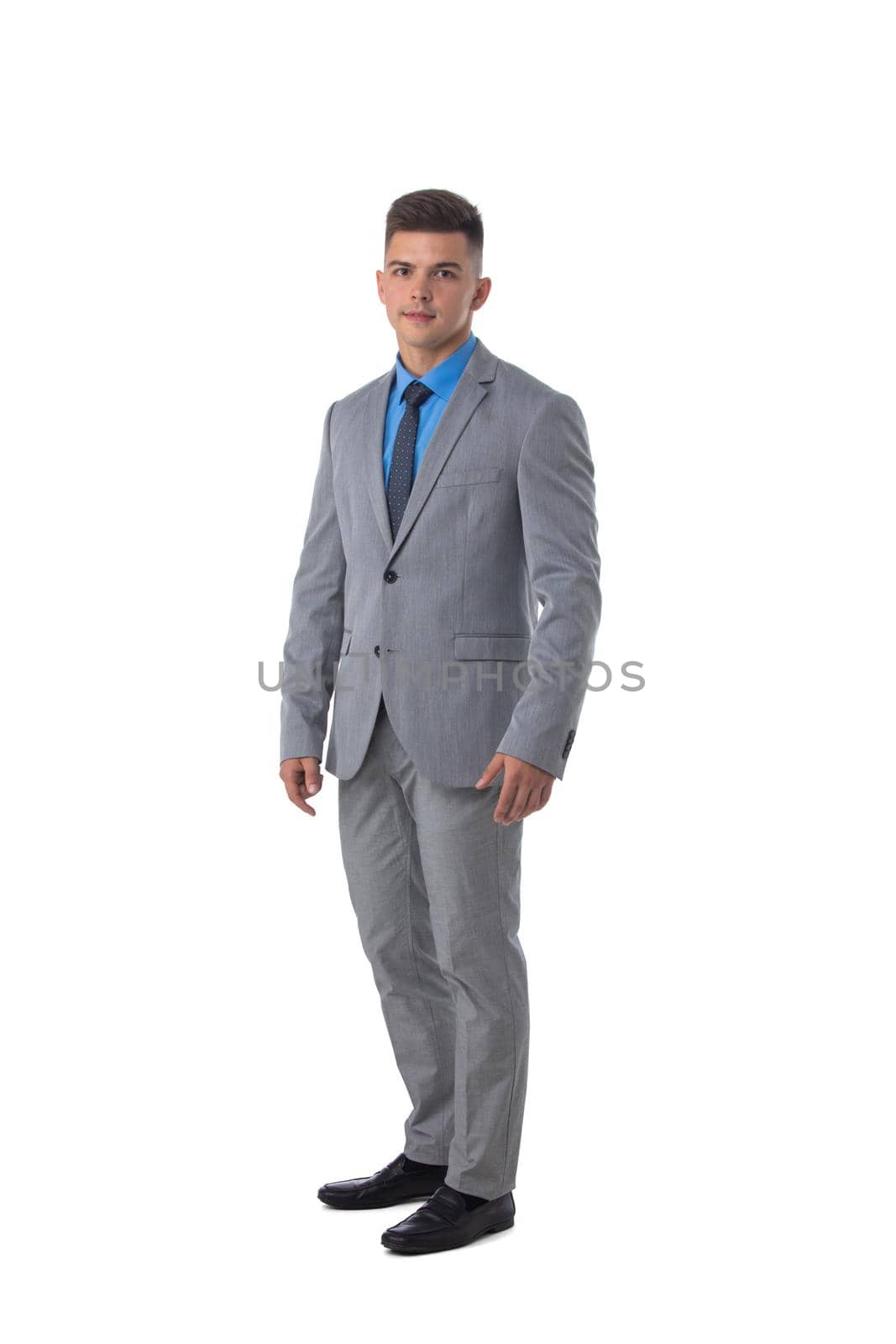 Portrait of business man in suit by ALotOfPeople