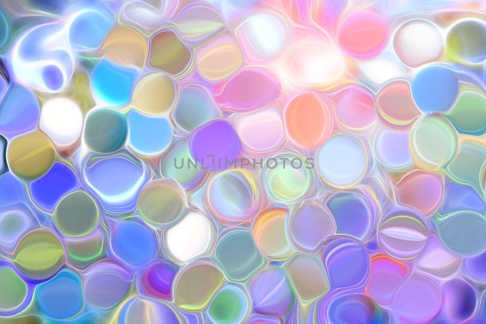 Abstract textured pastel background with bubbles. 3d image, 3d rendering