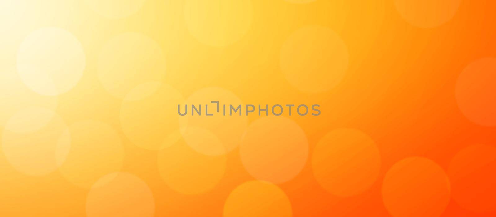 Abstract Orange background layout design with bokeh light