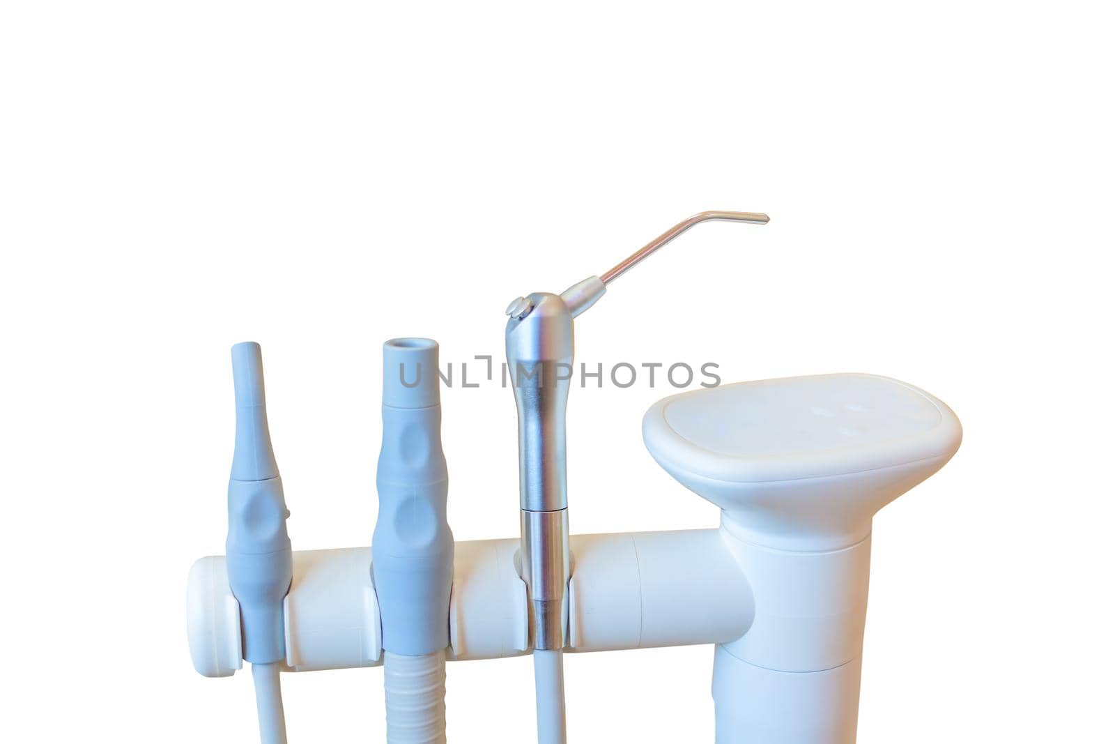 Medical equipment Different dental drills instruments and specialized treat types of disease teeth oral  with clipping path isolated on white background