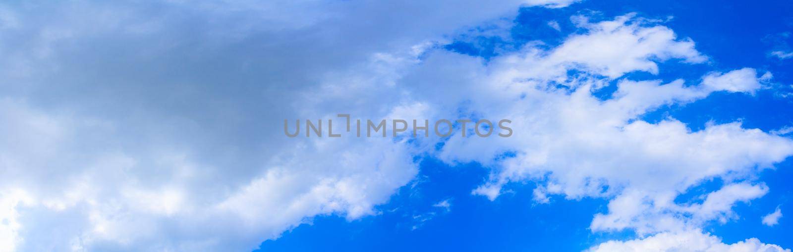 panorama sky and cloud summer time beautiful background with copy space for add text by pramot