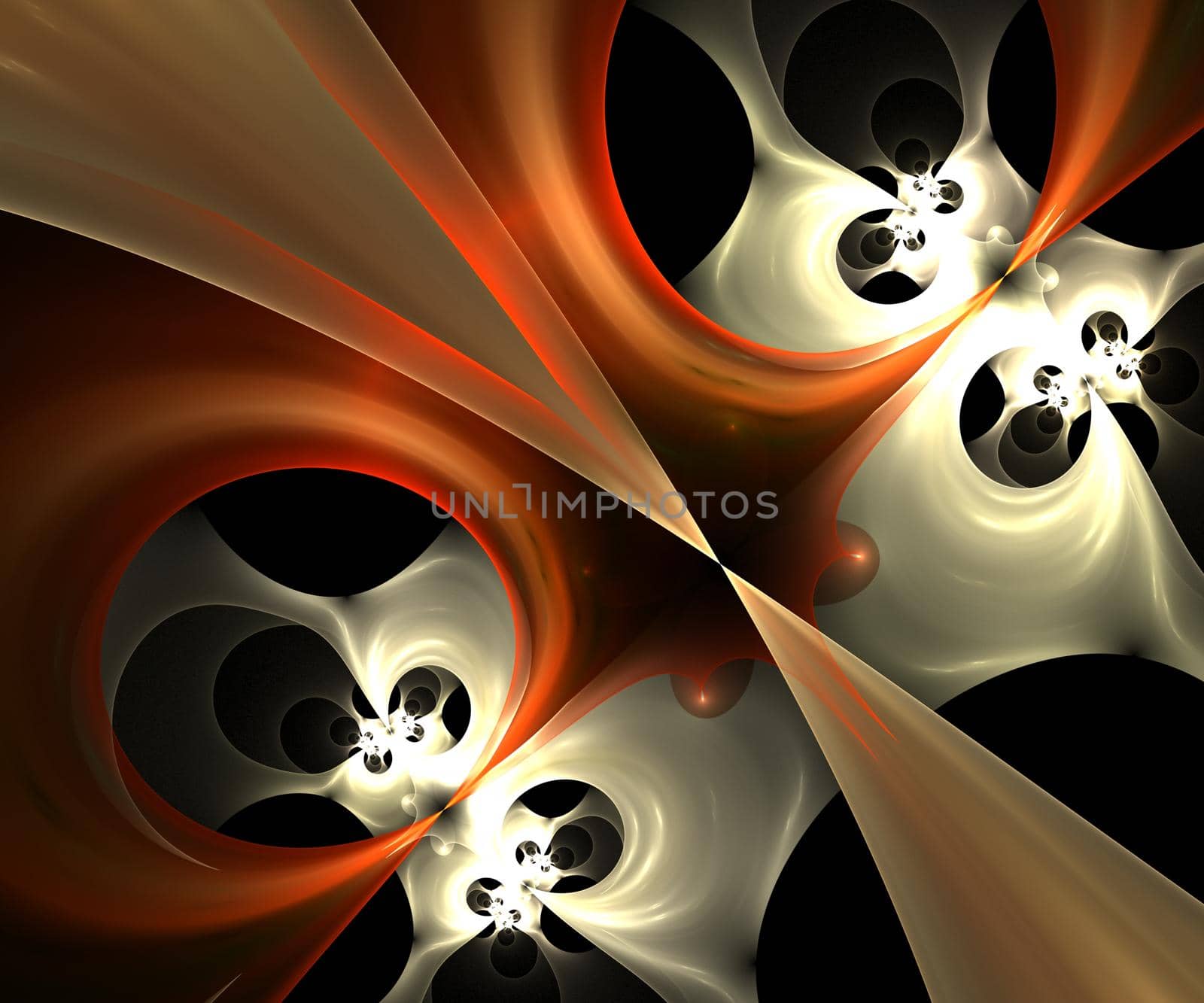 Computer generated colorful fractal artwork for creative design and entertainment