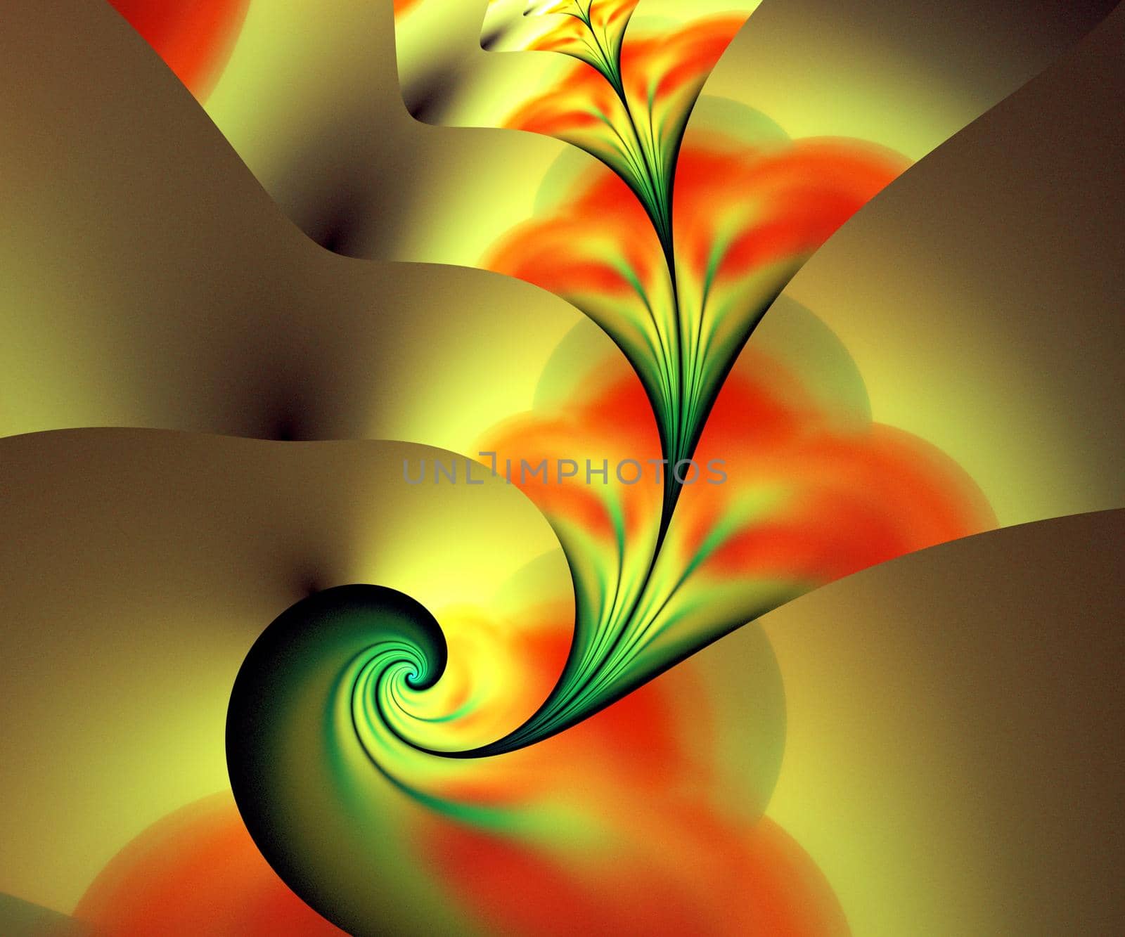 Computer generated colorful fractal artwork by stocklady