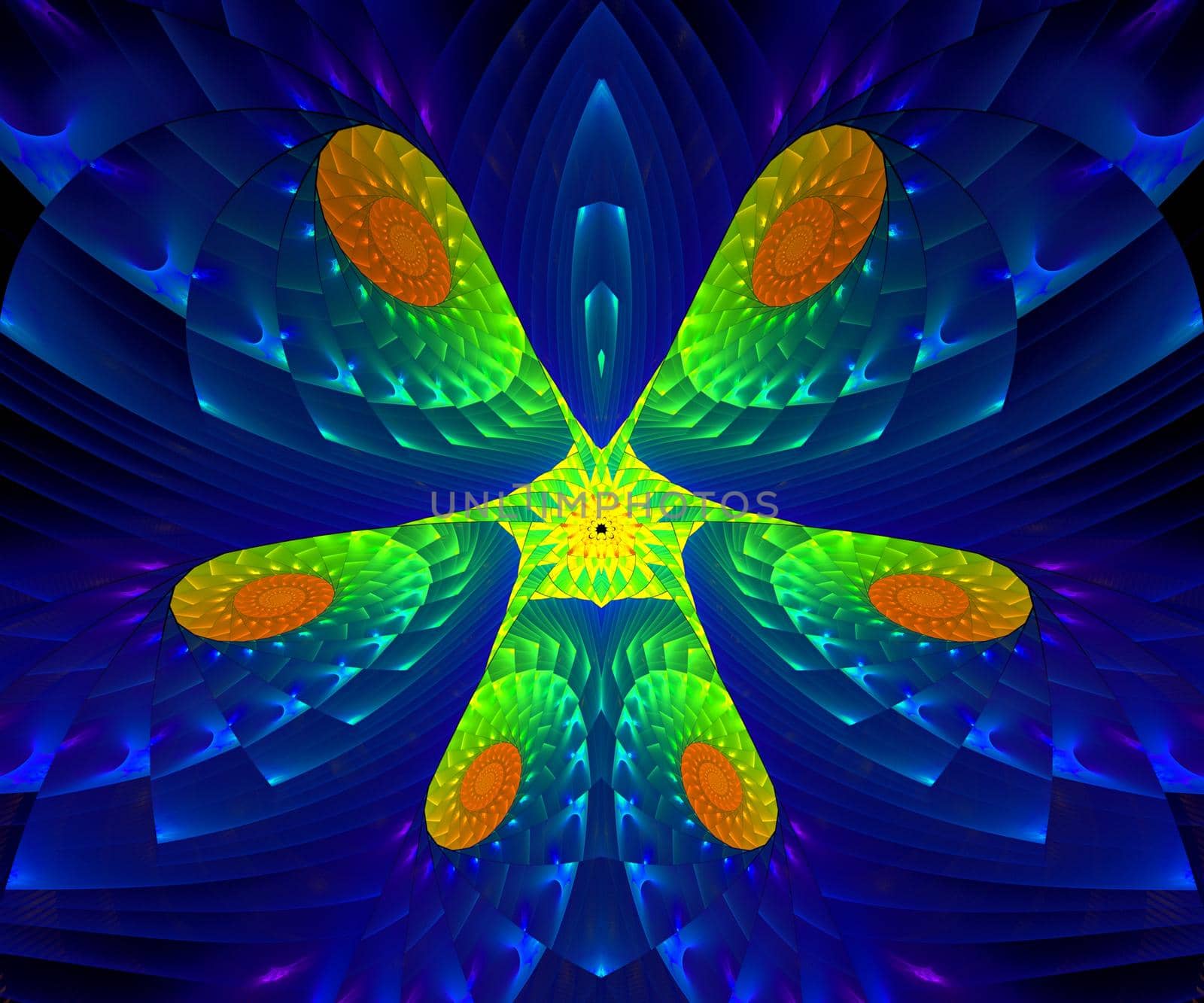 Computer generated colorful fractal artwork by stocklady