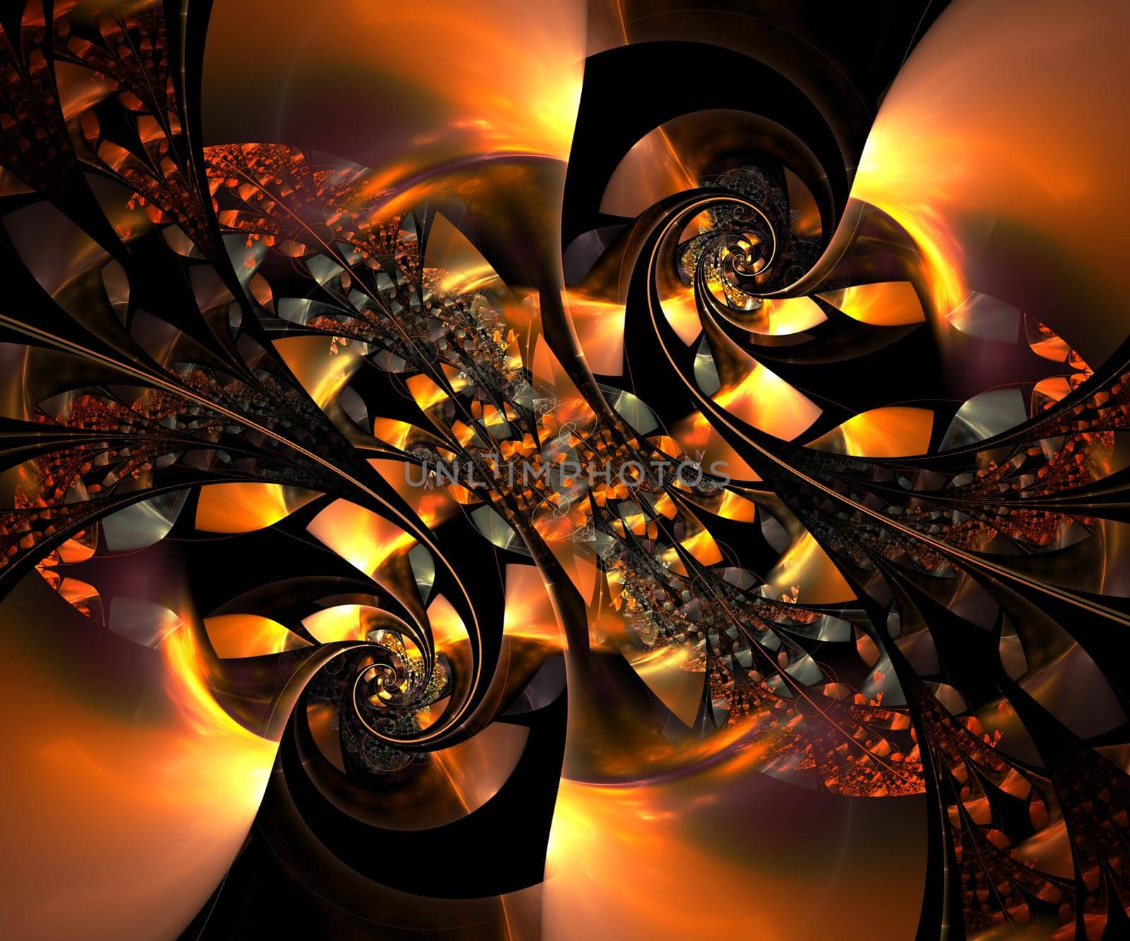 Computer generated colorful fractal artwork by stocklady