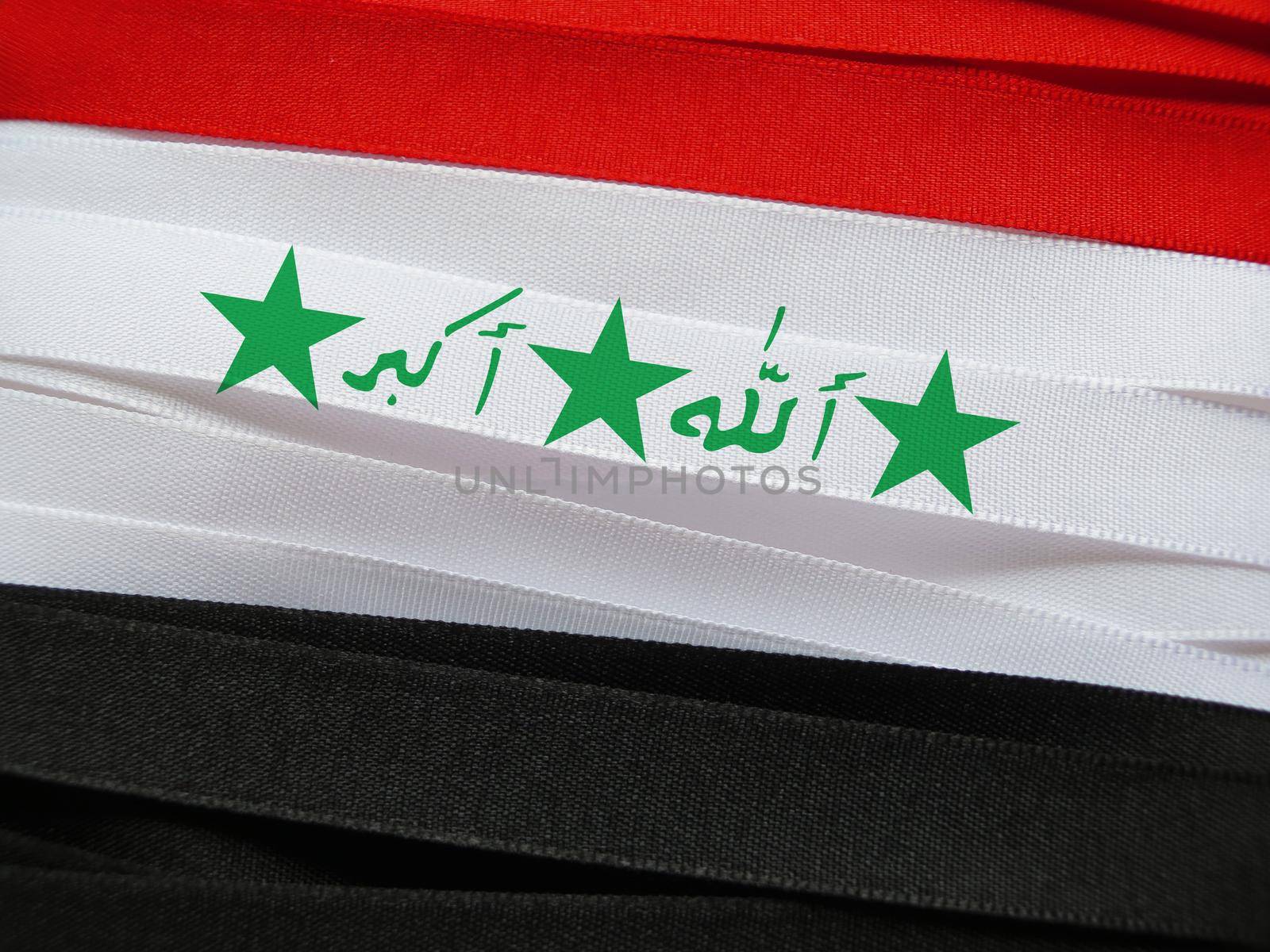 Iraq flag or banner by aroas